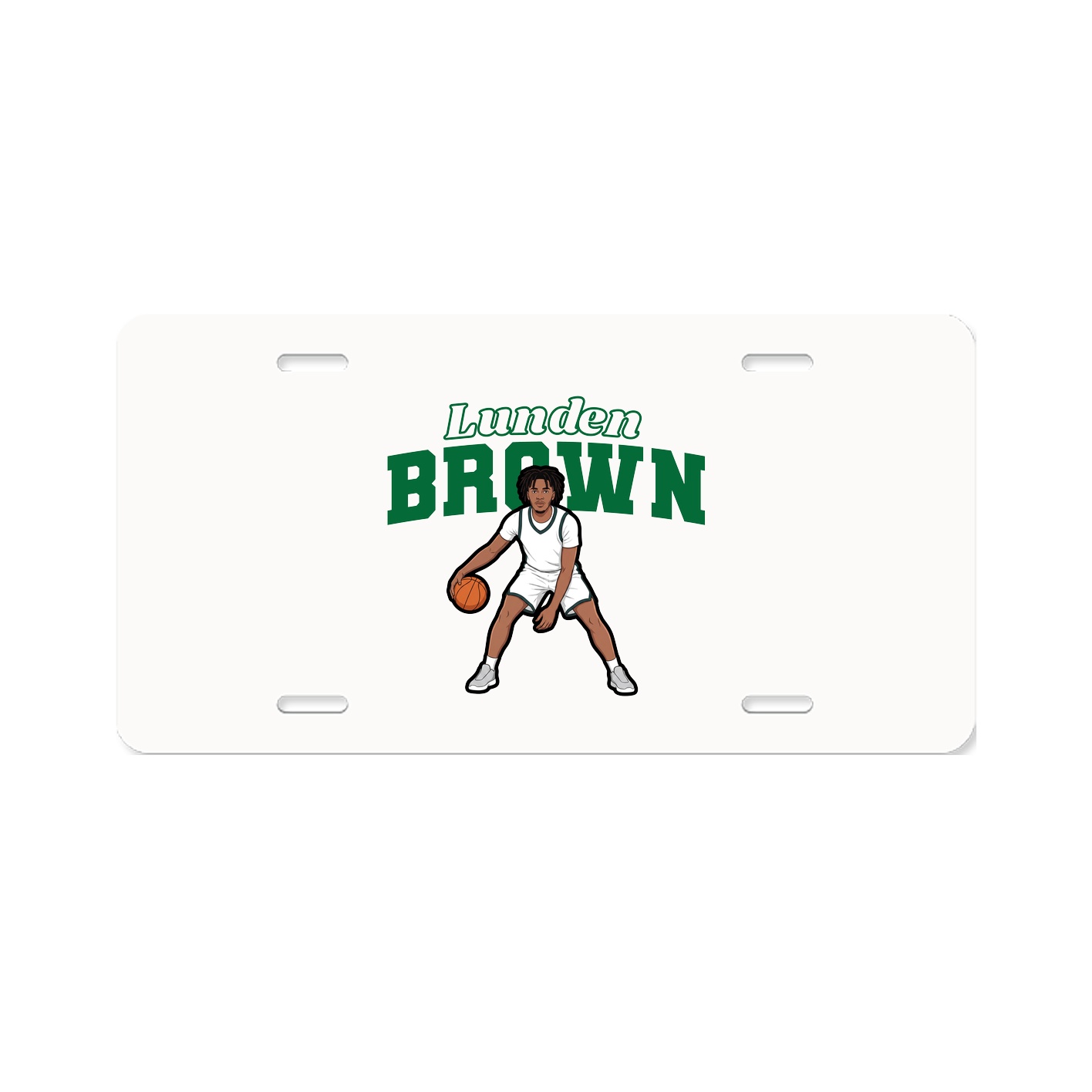 License Plate — Name Arch in Classic