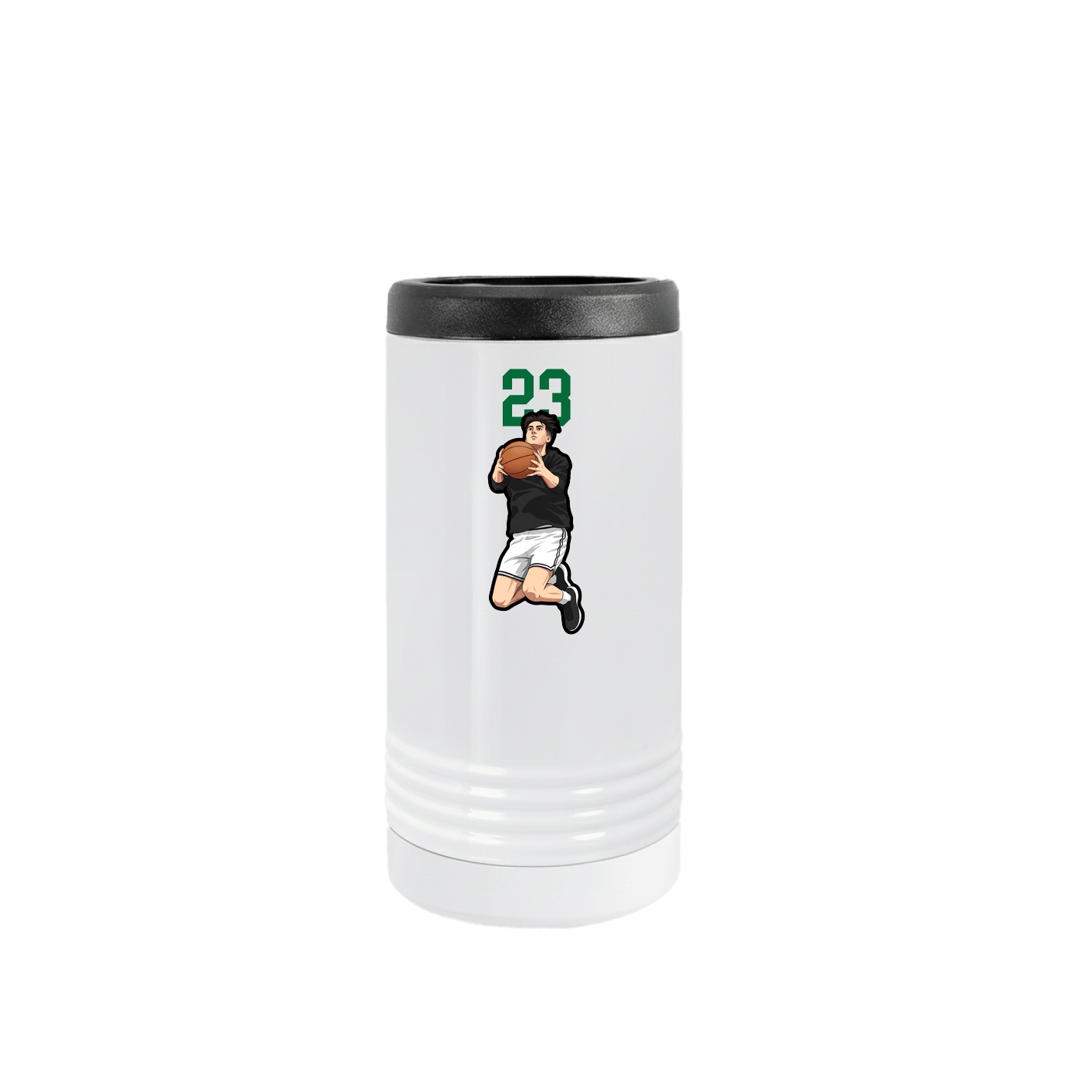 Slim Beverage Holder — Number Top in White