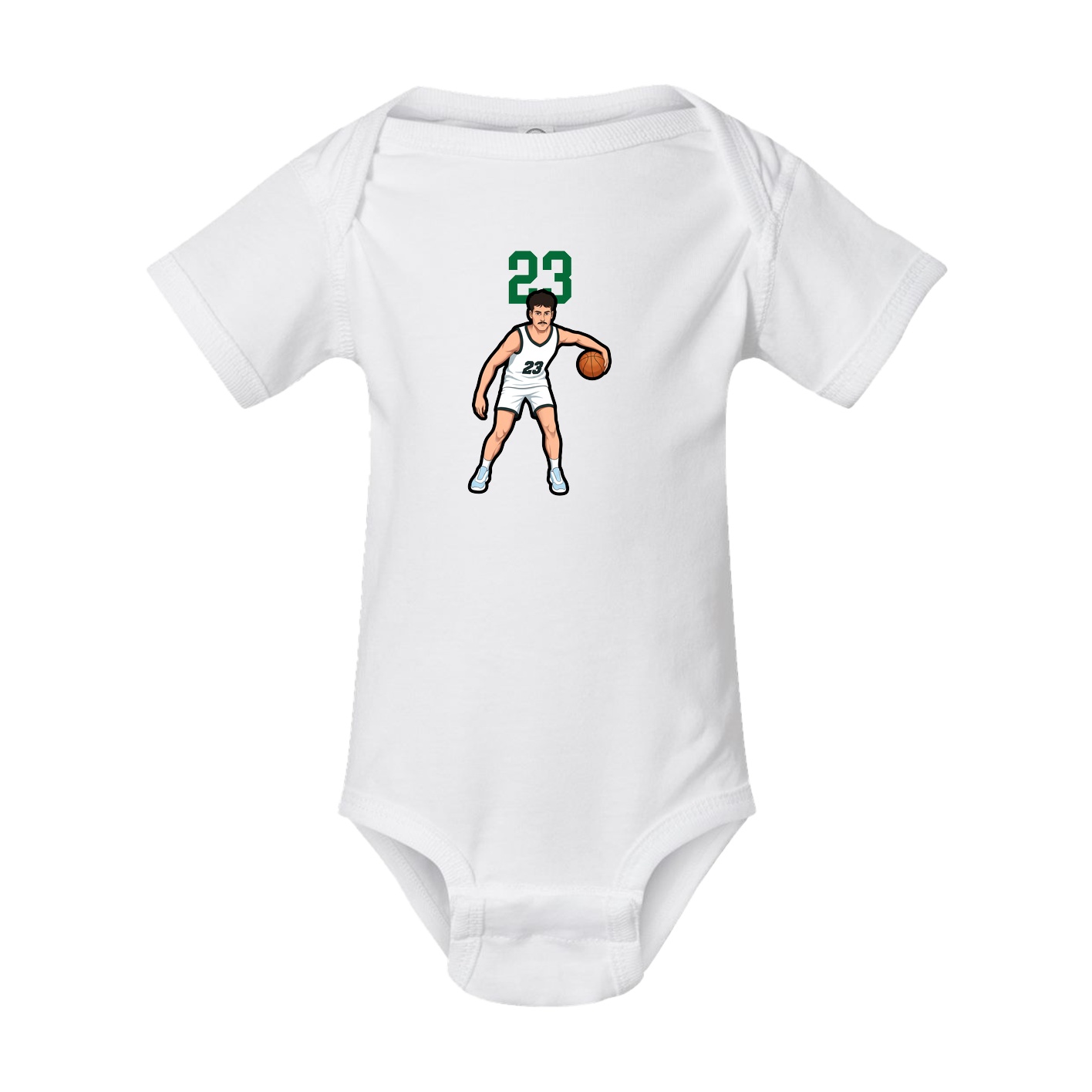 Baby Onesie — Number Top in White