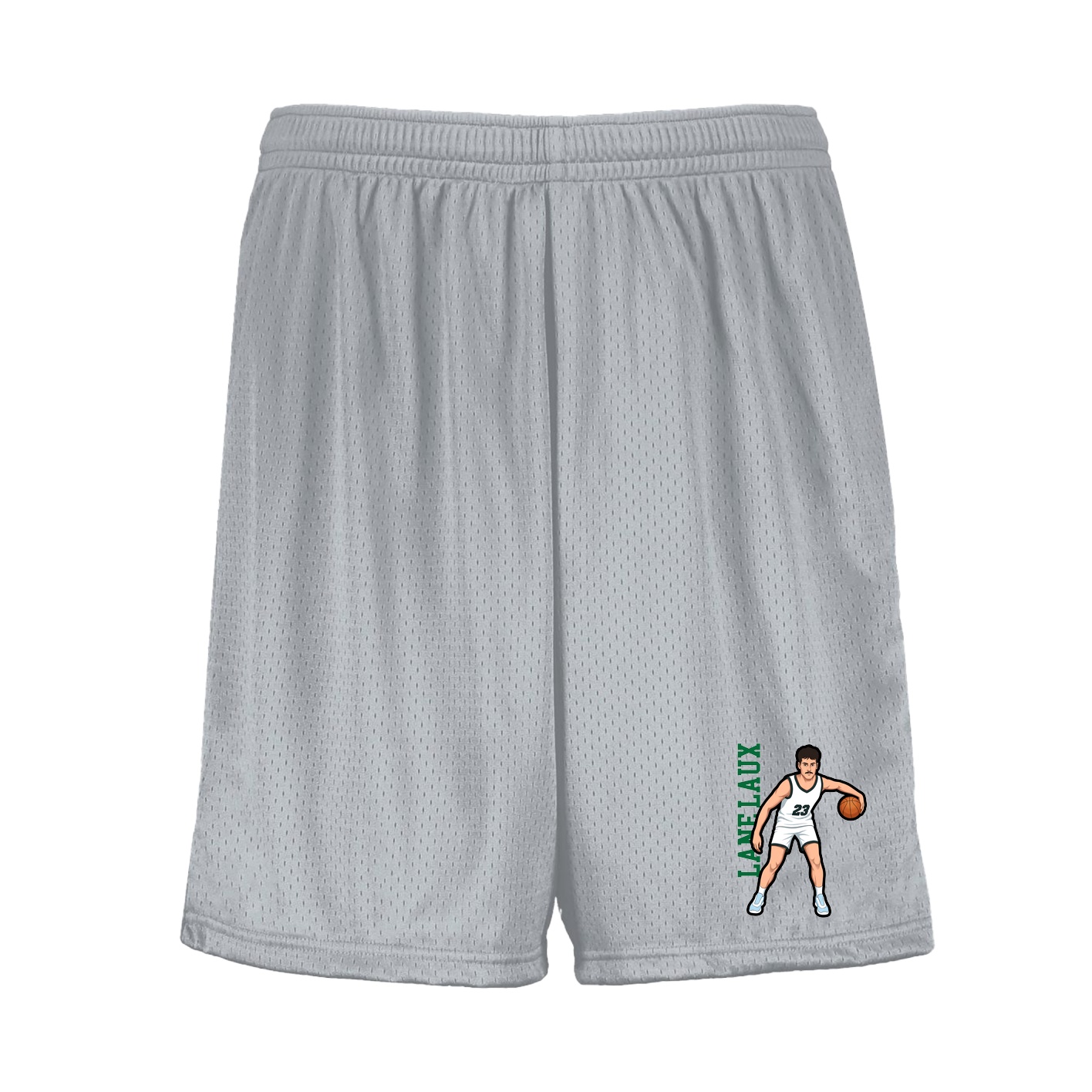 Shorts — Name Vertical in Silver