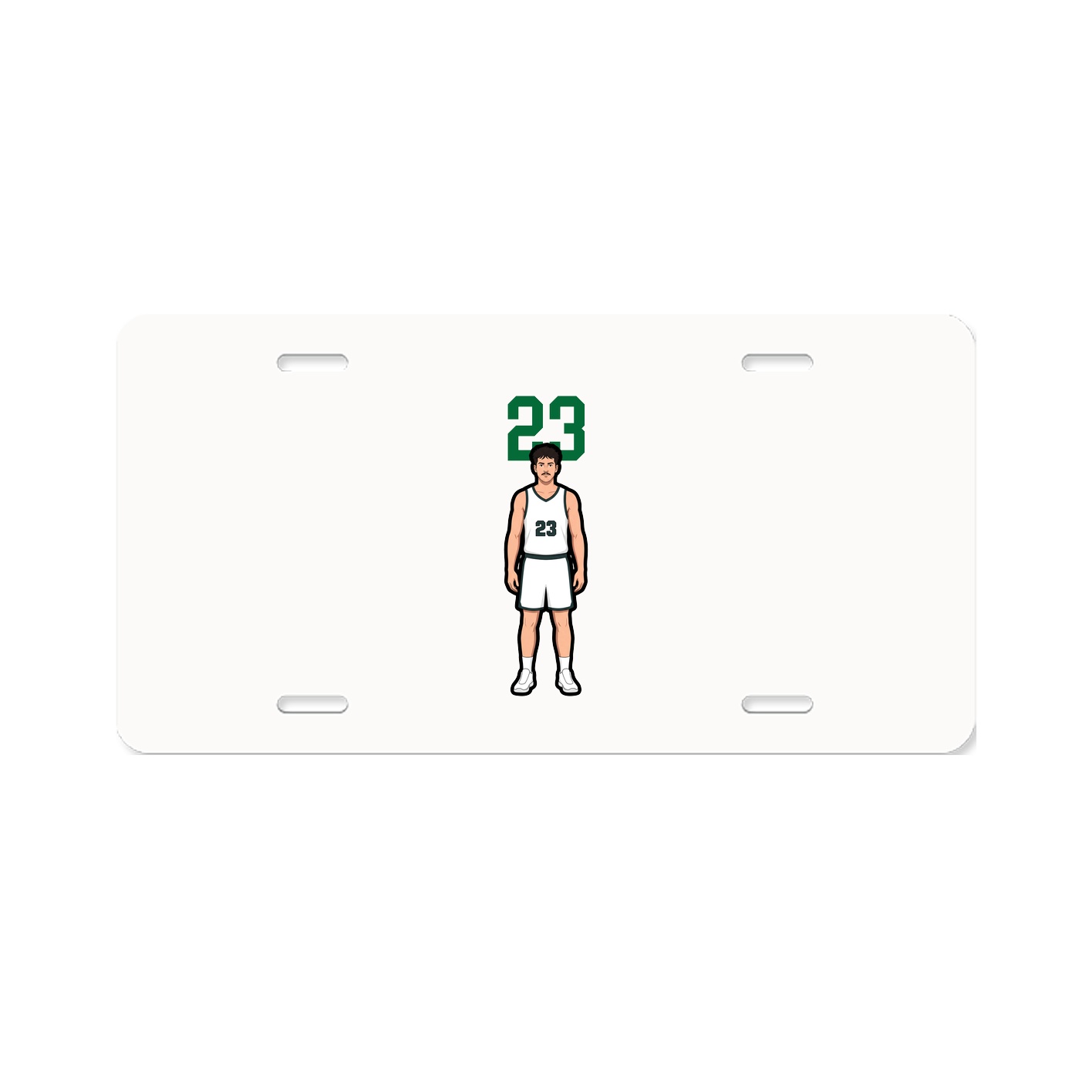 License Plate — Number Top in Classic