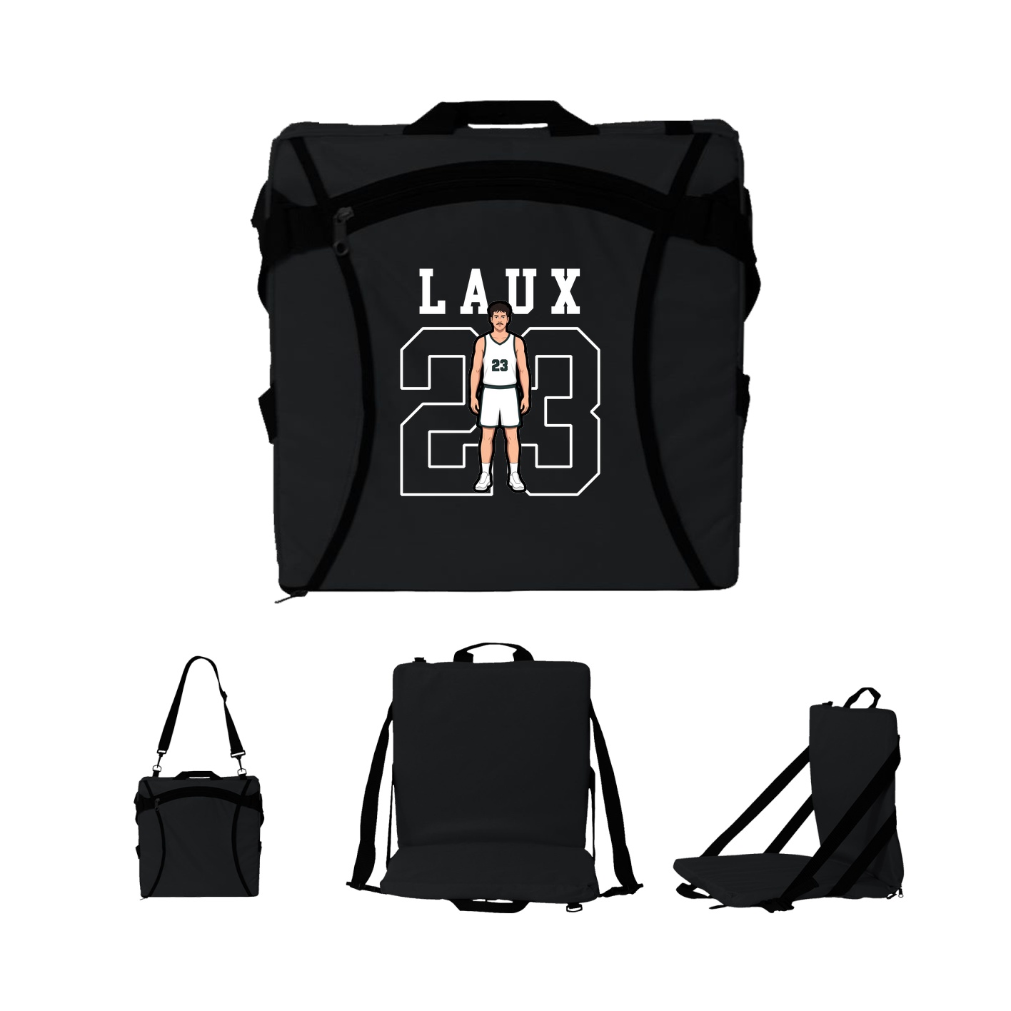 Folding Stadium Seat — Shirsey in Black