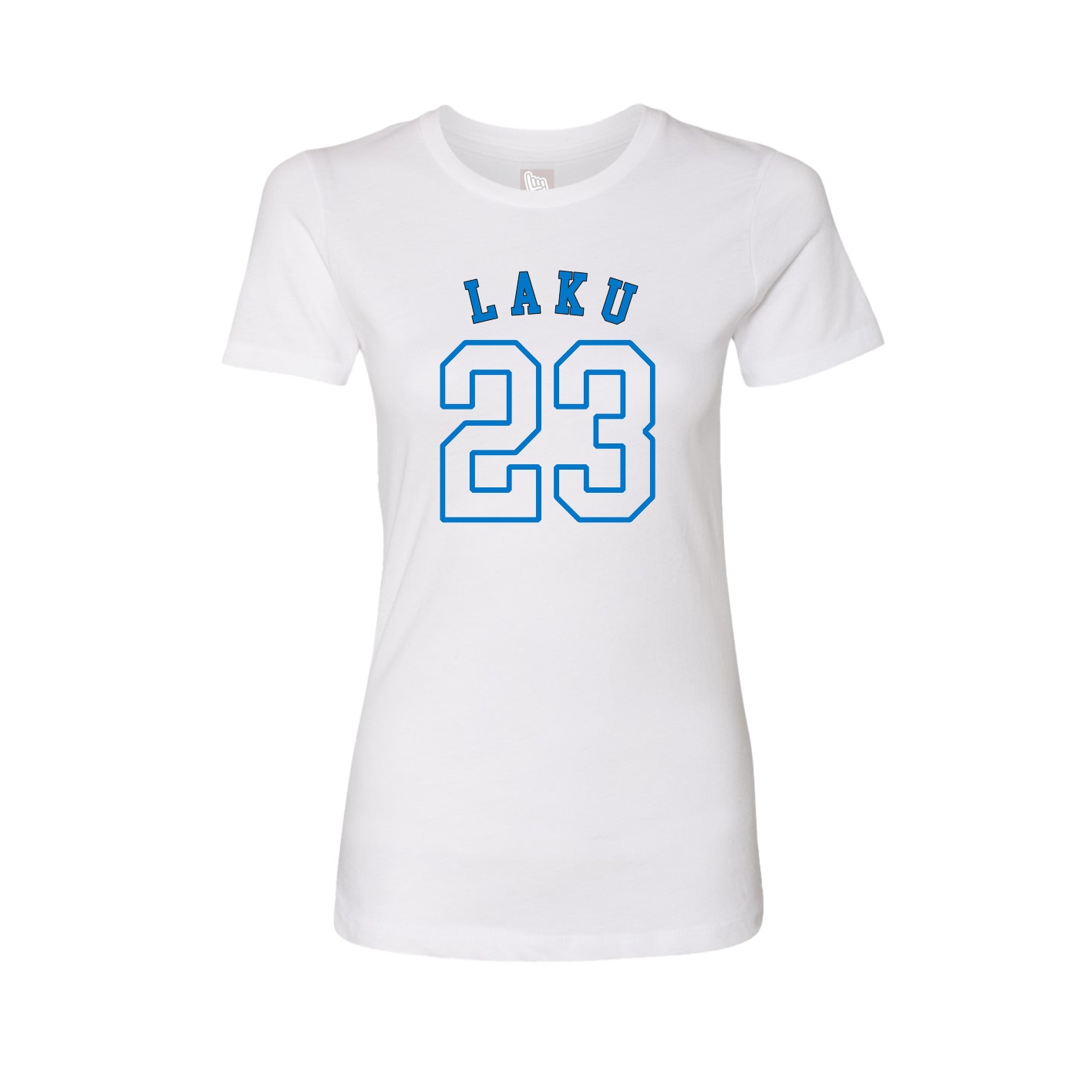 Fitted Women's Tee — Shirsey Arch in White