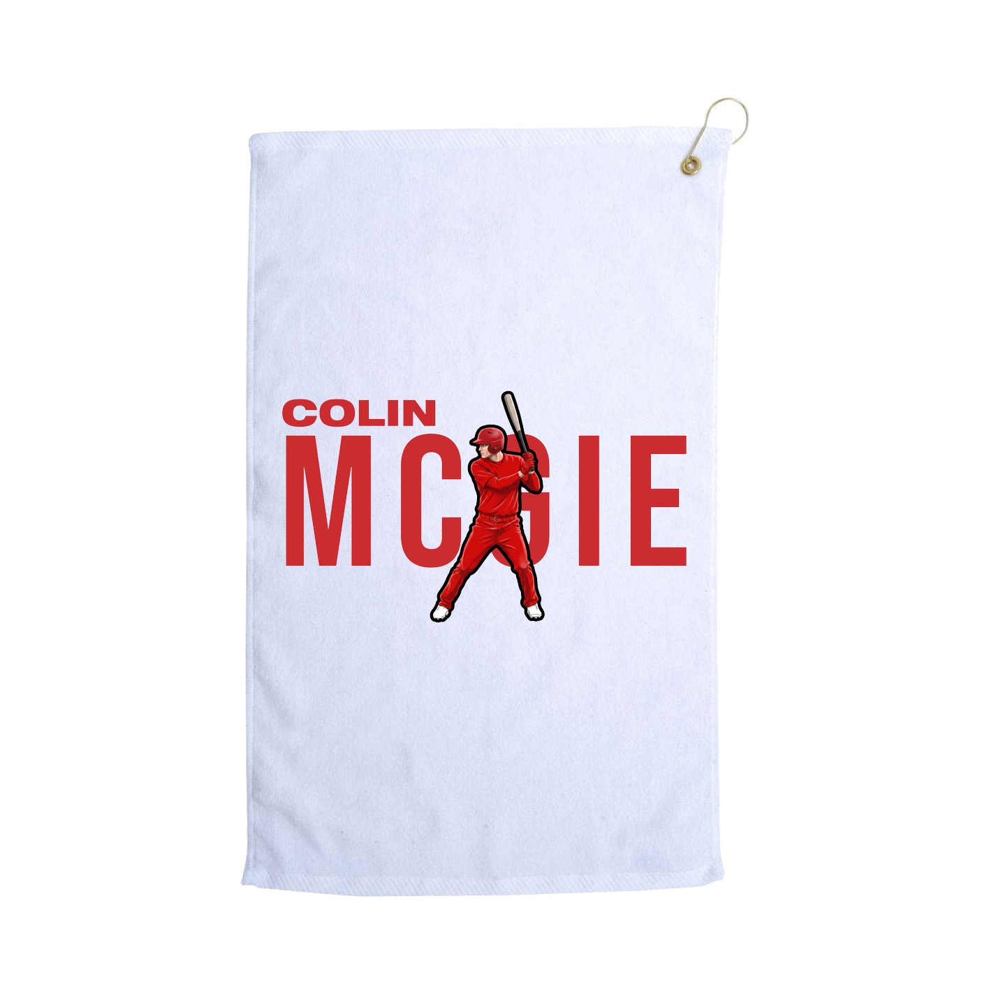 Golf Towel — Player Name in White