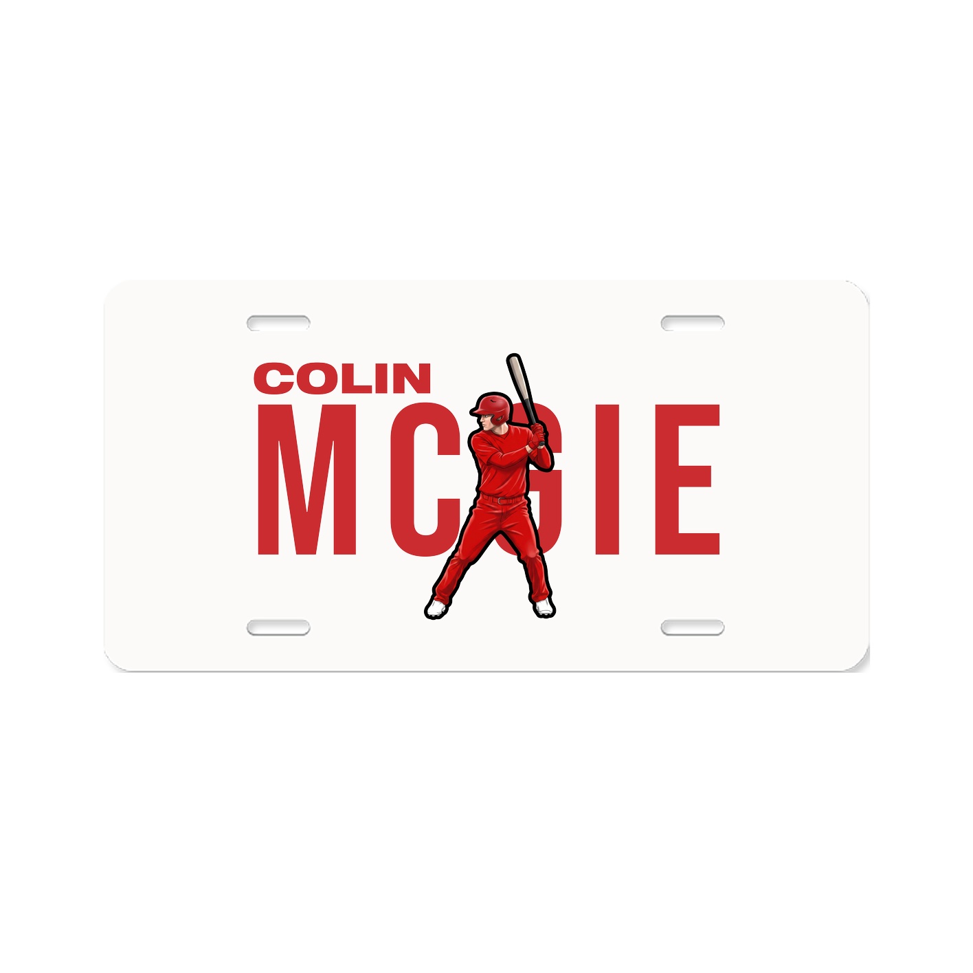 License Plate — Player Name in Classic