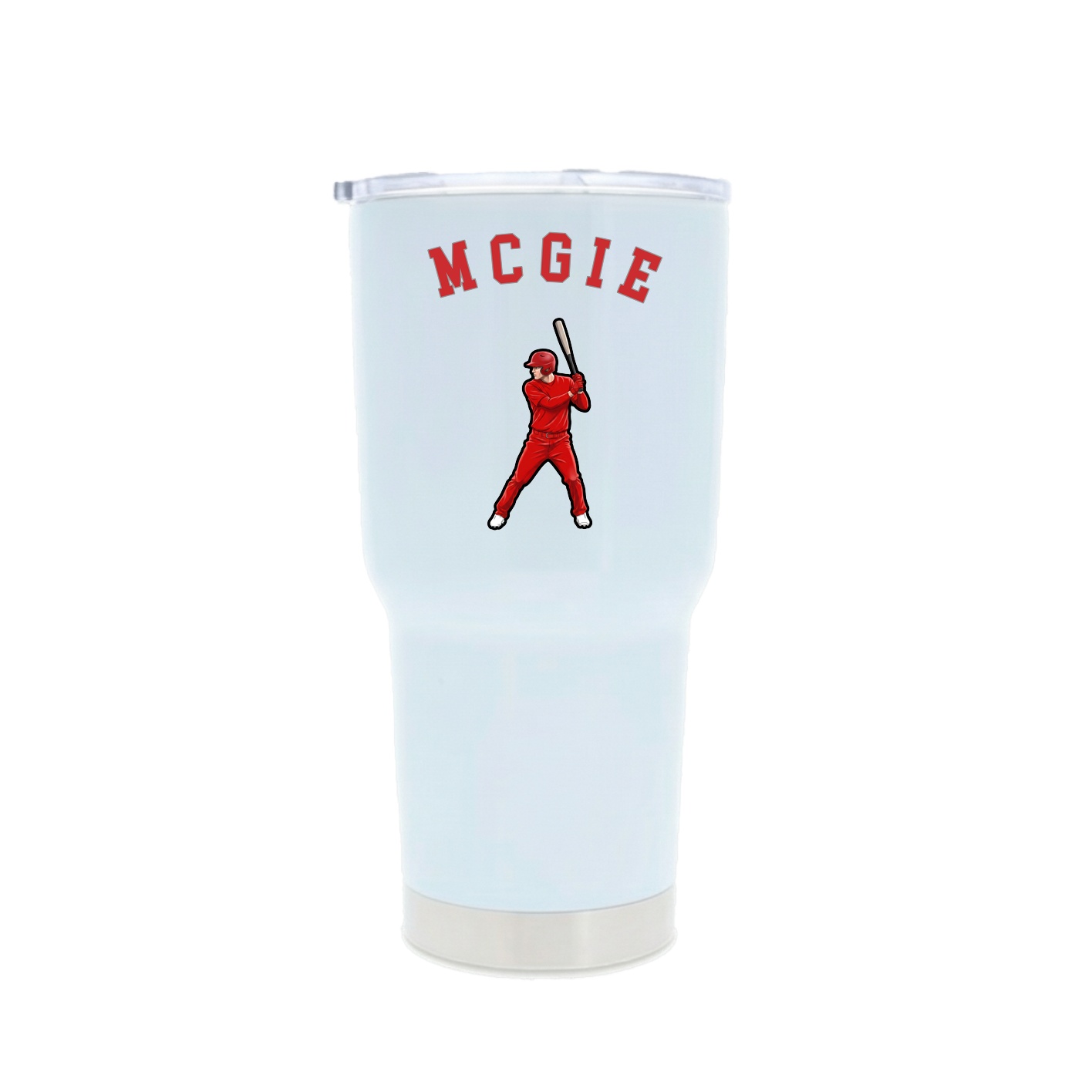 30oz Stainless Steel Tumbler — Shirsey Arch in White
