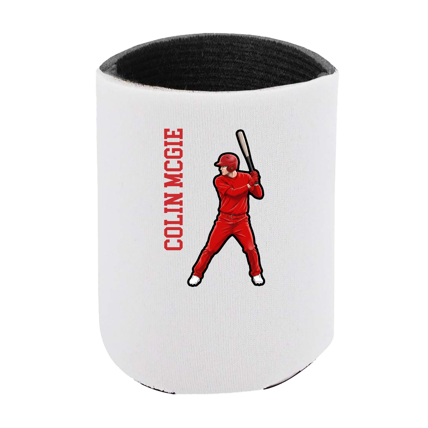 Can Holder — Name Vertical in White