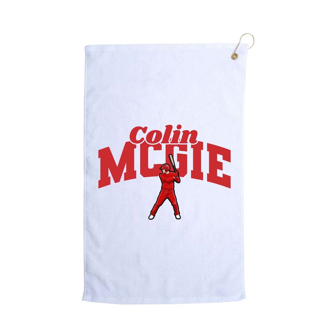 Golf Towel — Signature Arch in White