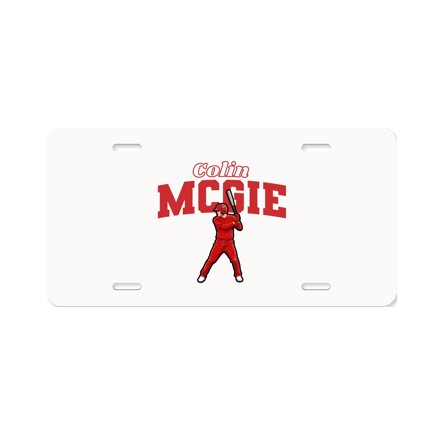 License Plate — Name Arch in Classic