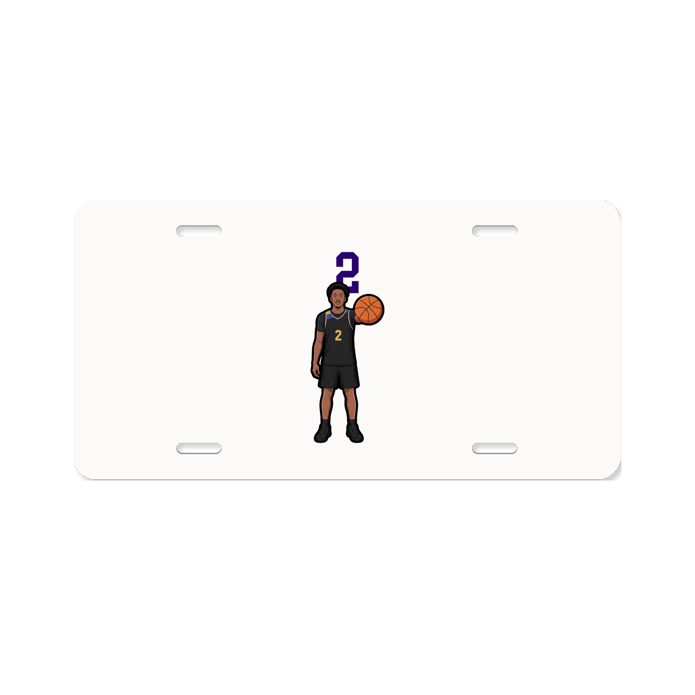 License Plate — Number Top in Classic