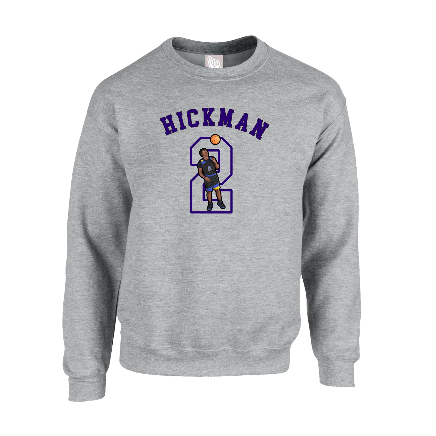 Fleece Crew — Shirsey Arch in Grey