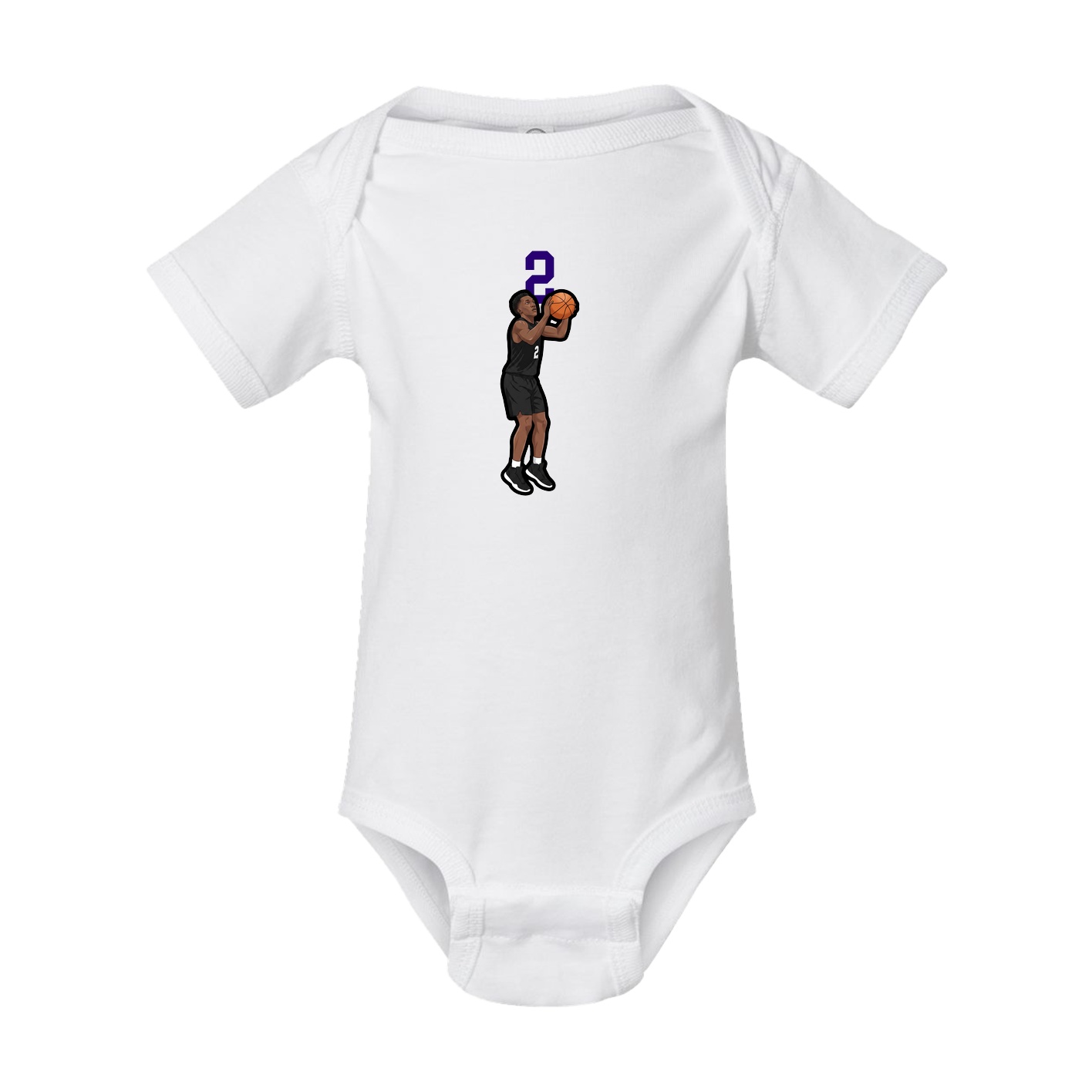 Baby Onesie — Number Top in White