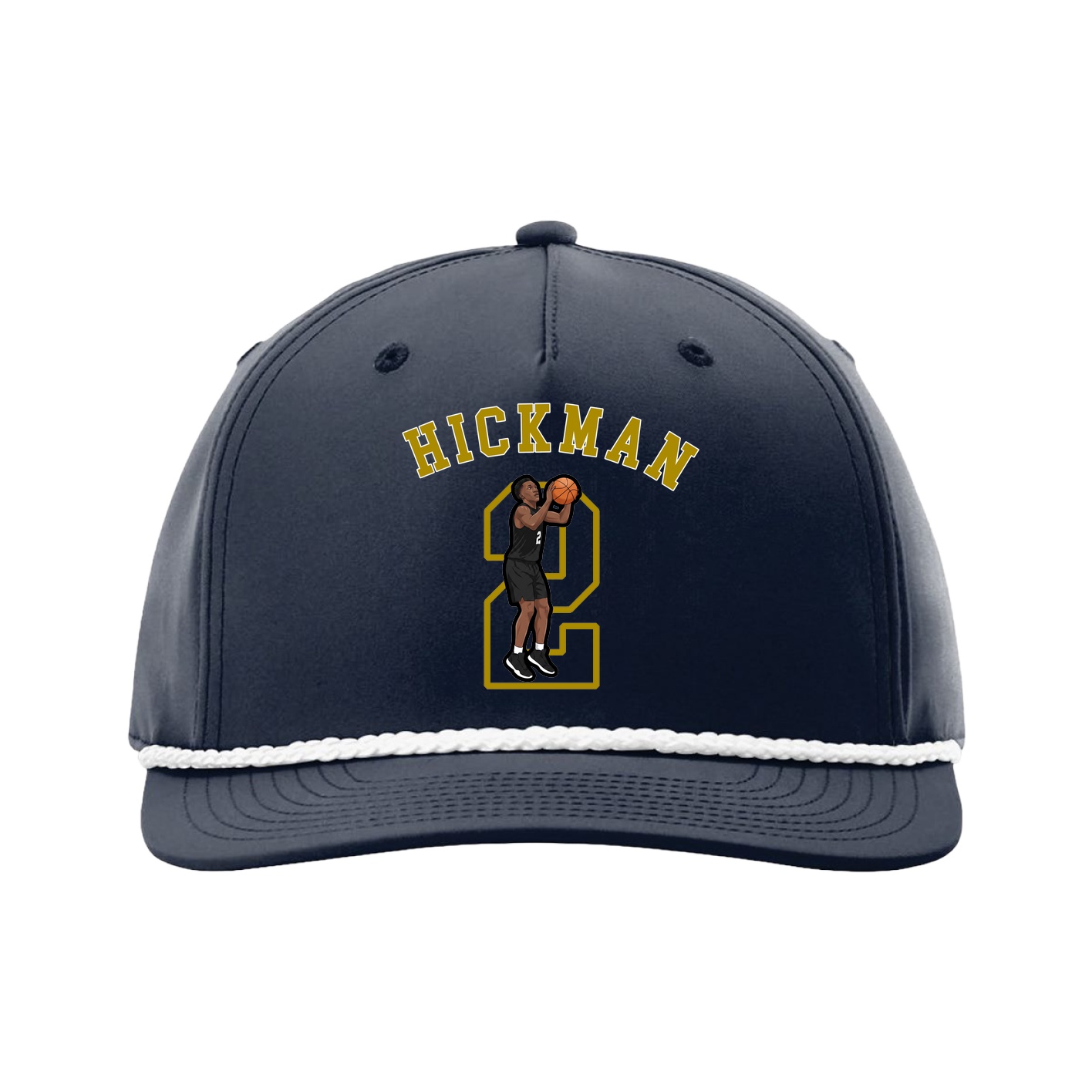 Five-Panel Classic Rope Cap — Shirsey Arch in Navy