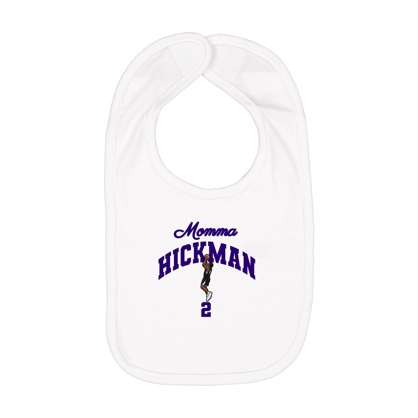Infant Bib — Mothers Day Arch in White