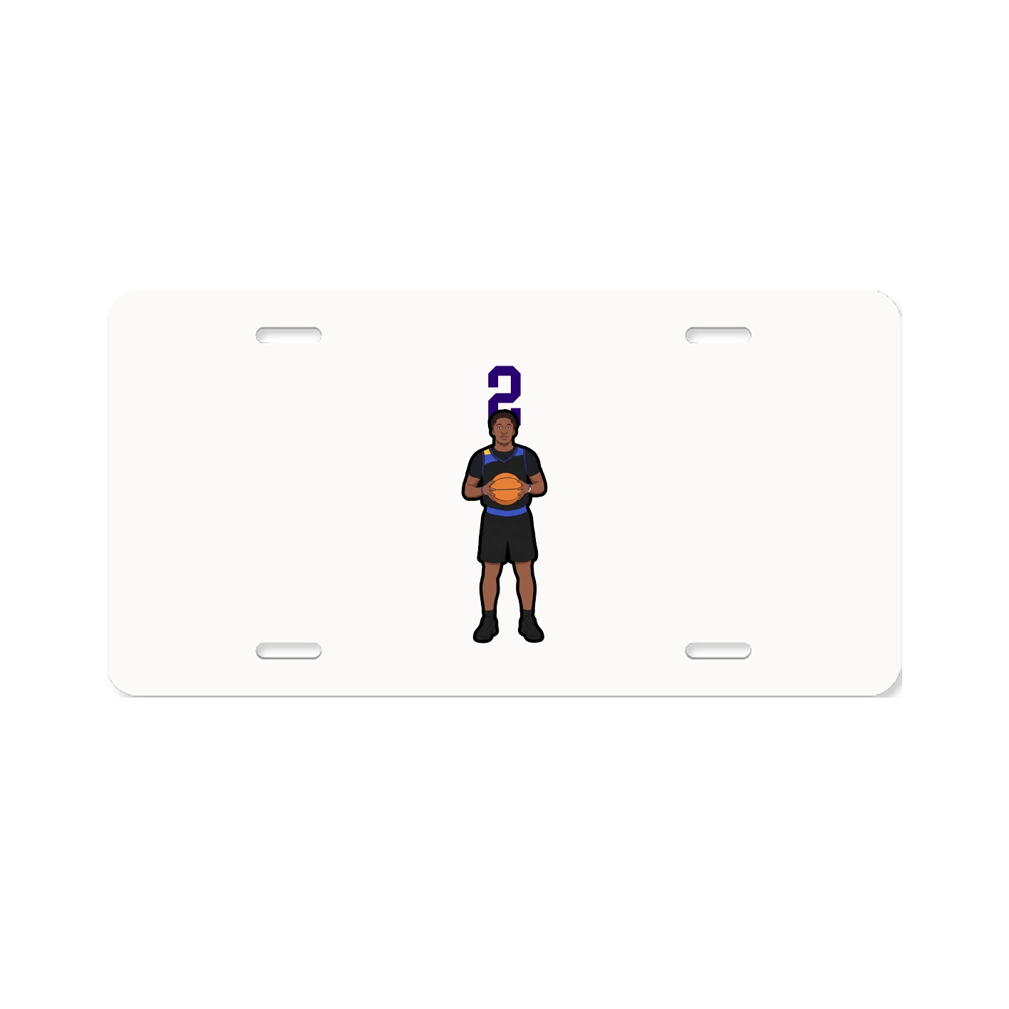 License Plate — Number Top in Classic