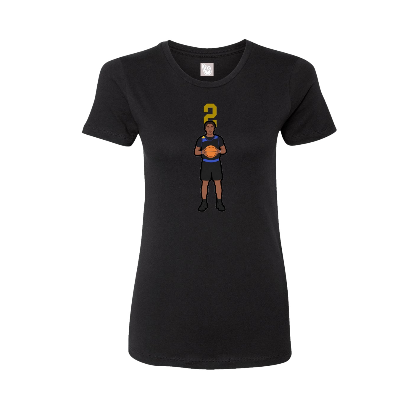 Womens Tee — Number Top in Black