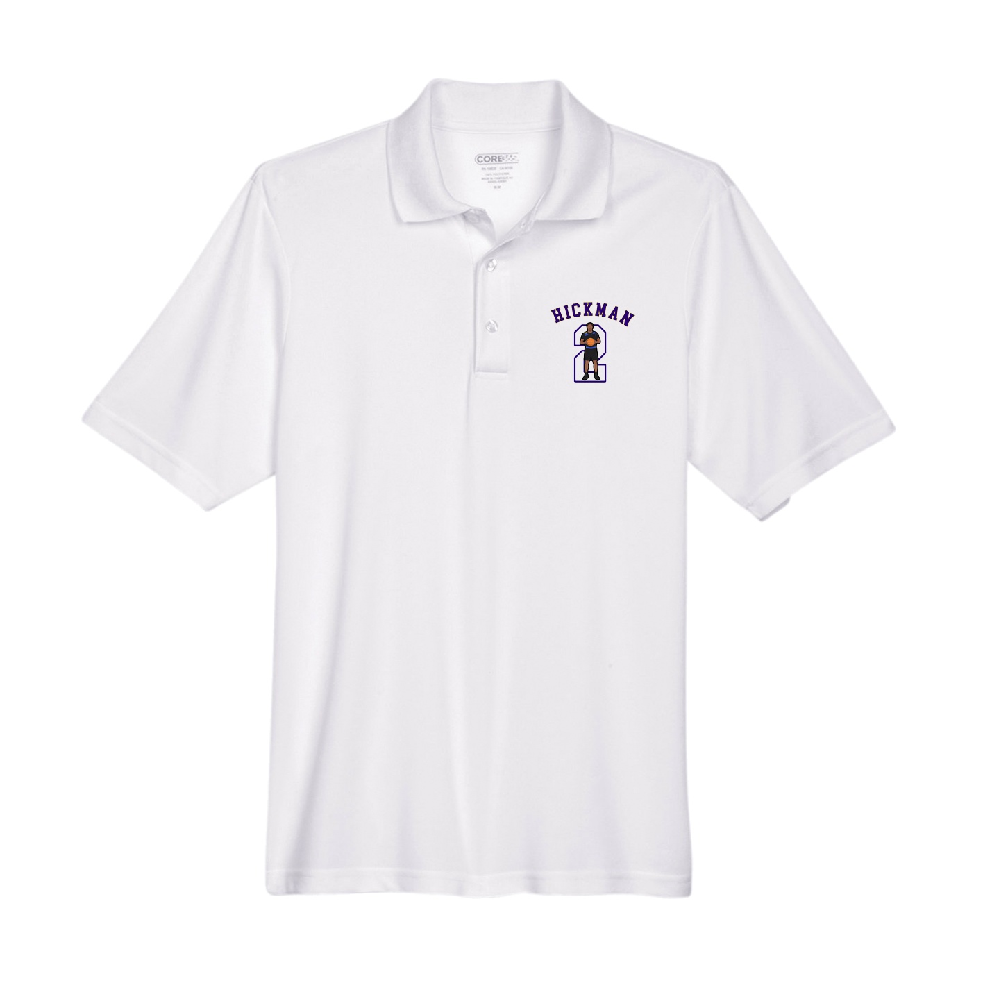 Performance Polo — Shirsey Arch in White