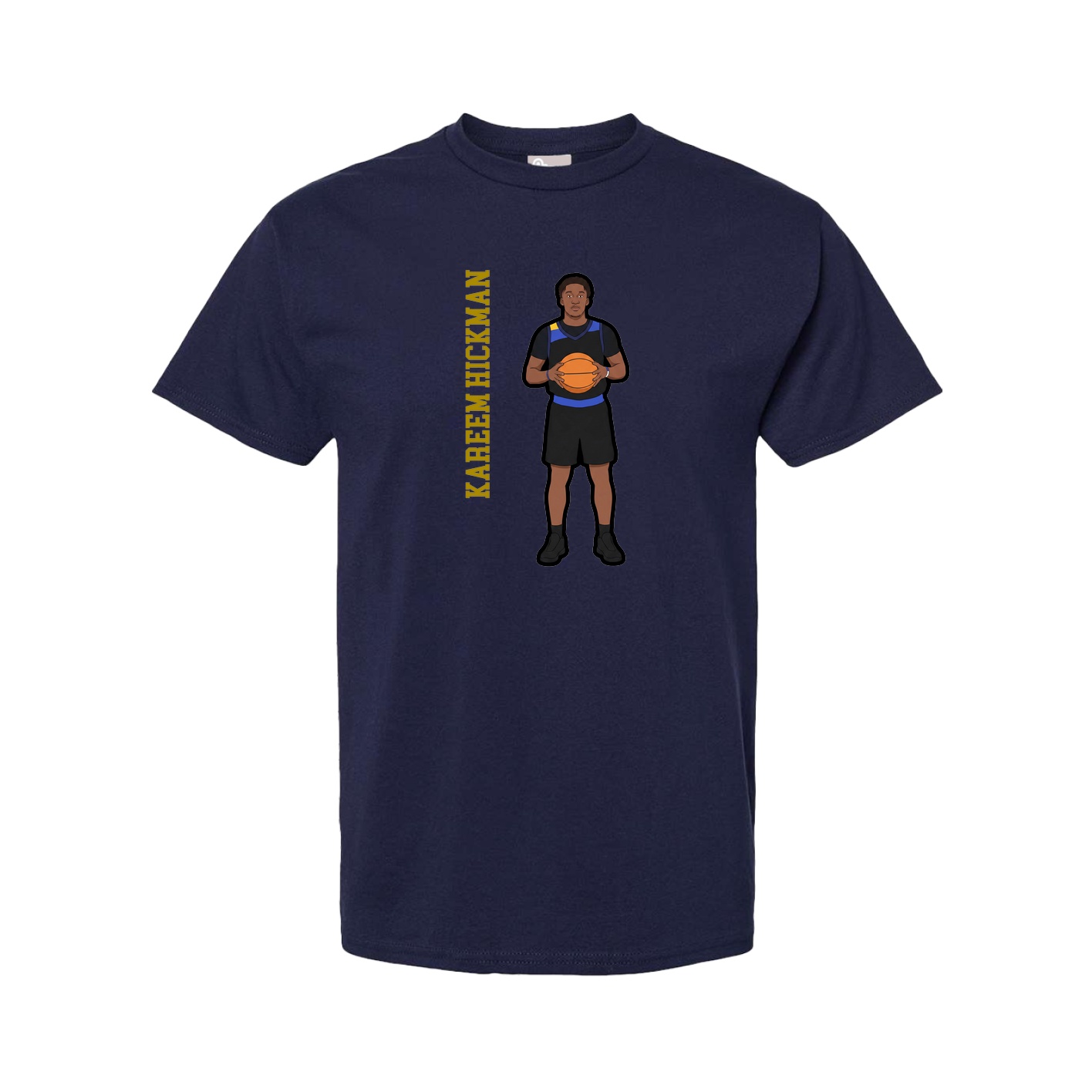 Tee — Name Vertical in Navy