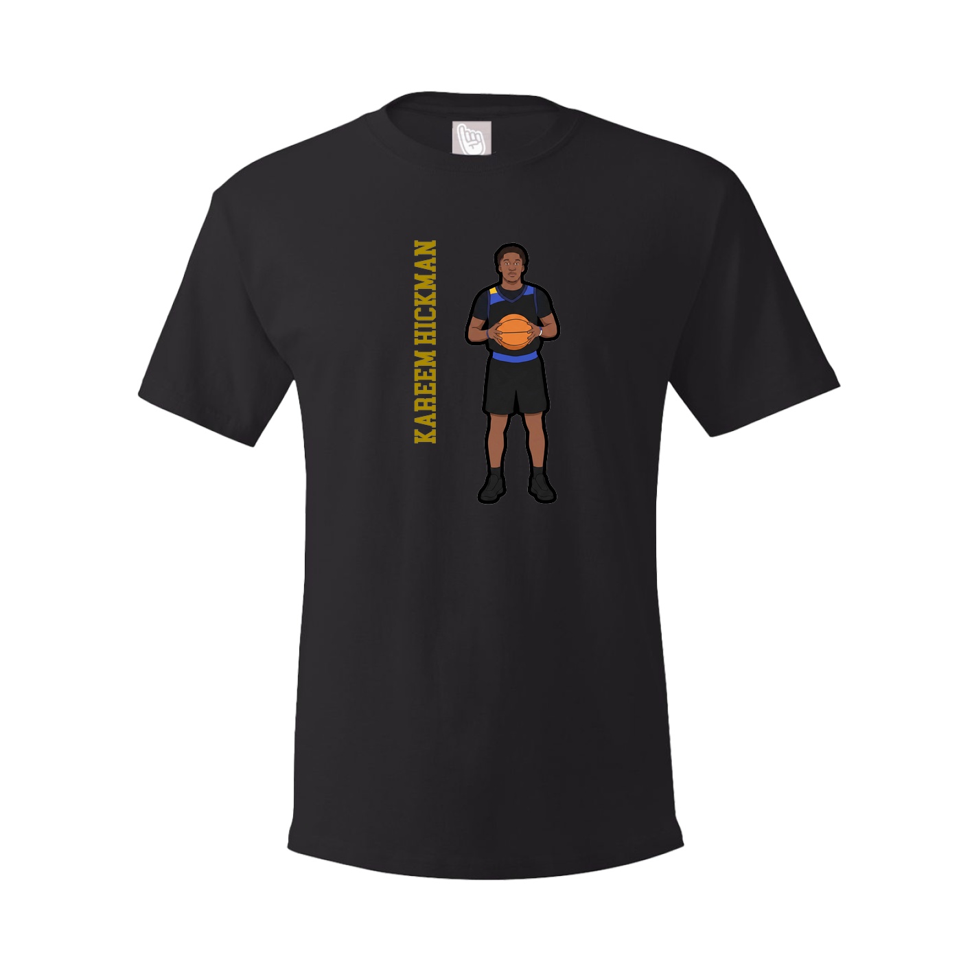 Youth Tee — Name Vertical in Black