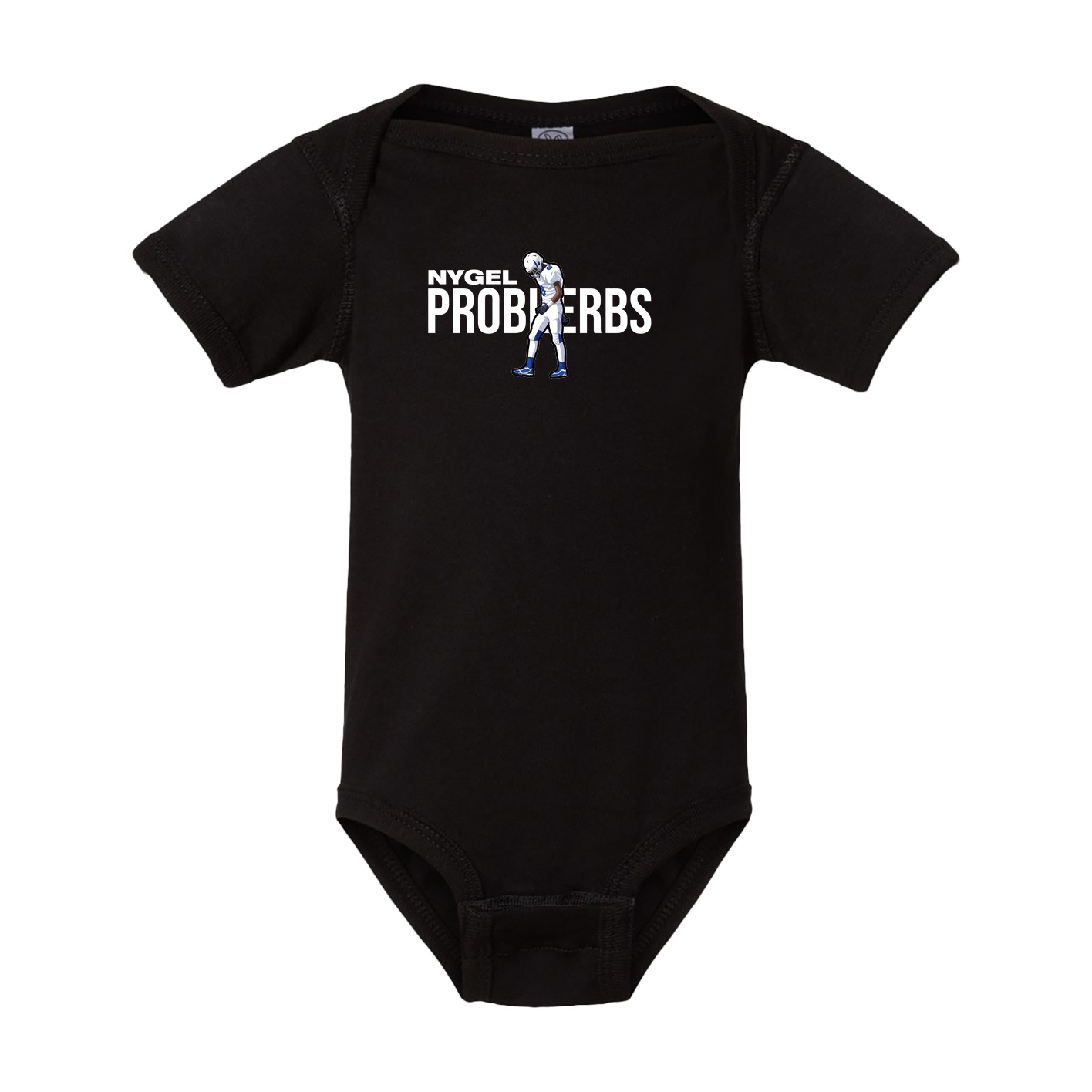 Baby Onesie — Player Name in Black