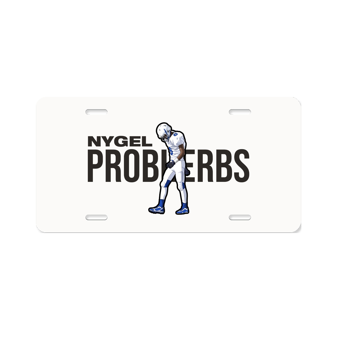 License Plate — Player Name in Classic