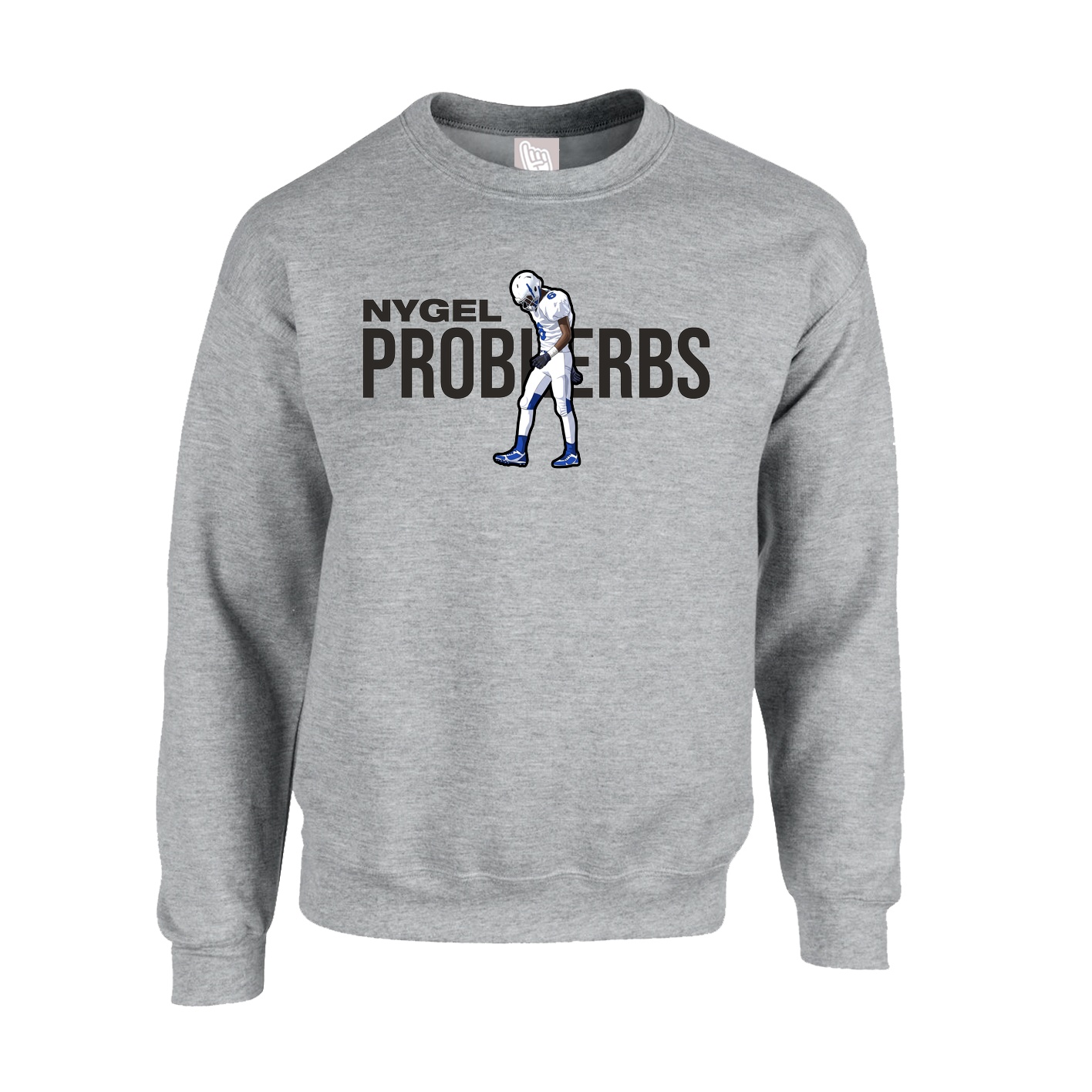 Fleece Crew — Player Name in Grey
