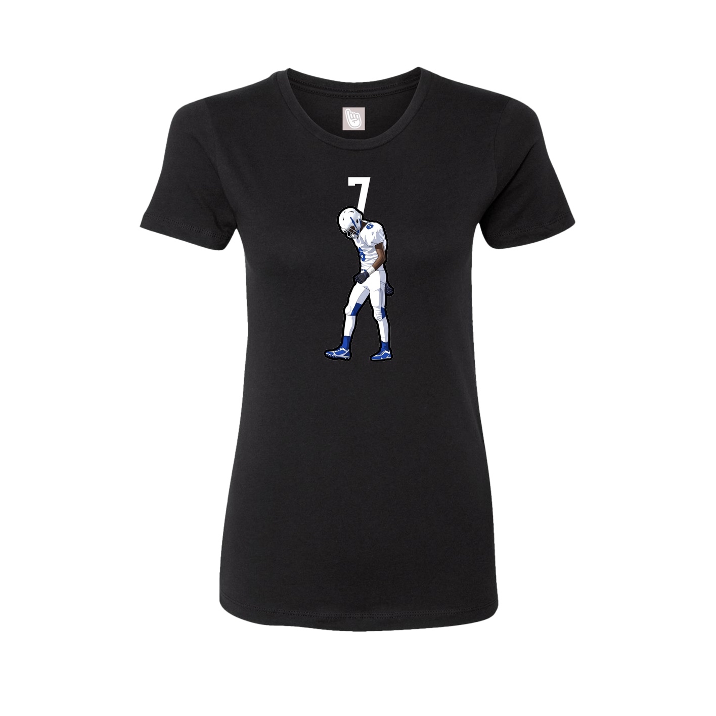 Womens Tee — Number Top in Black