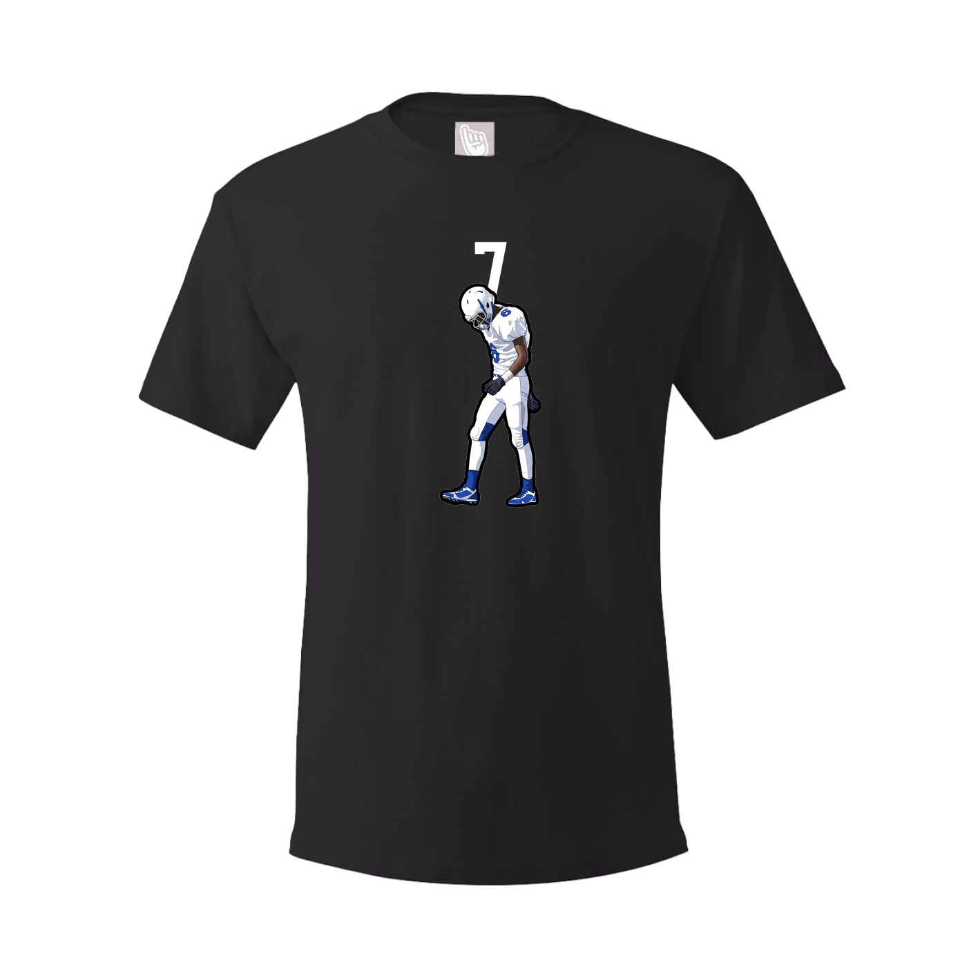 Youth Tee — Number Top in Black
