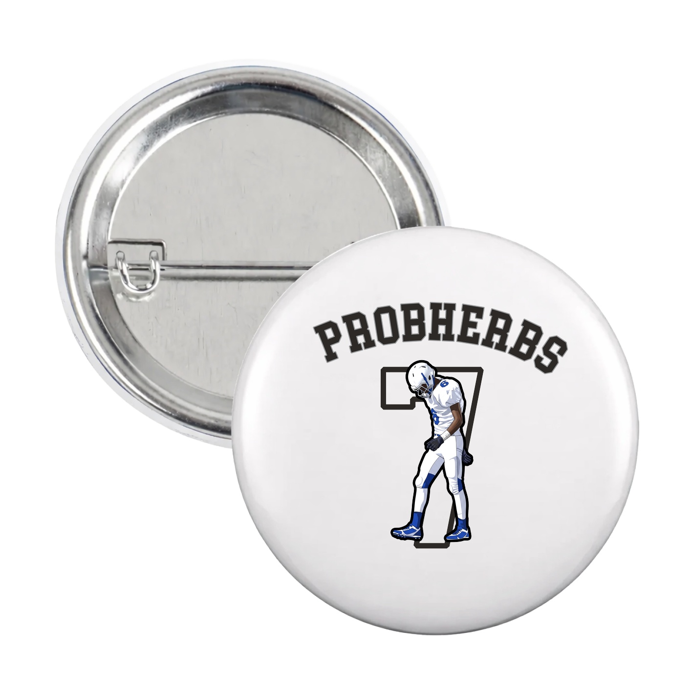 Game Day Button — Shirsey Arch in White