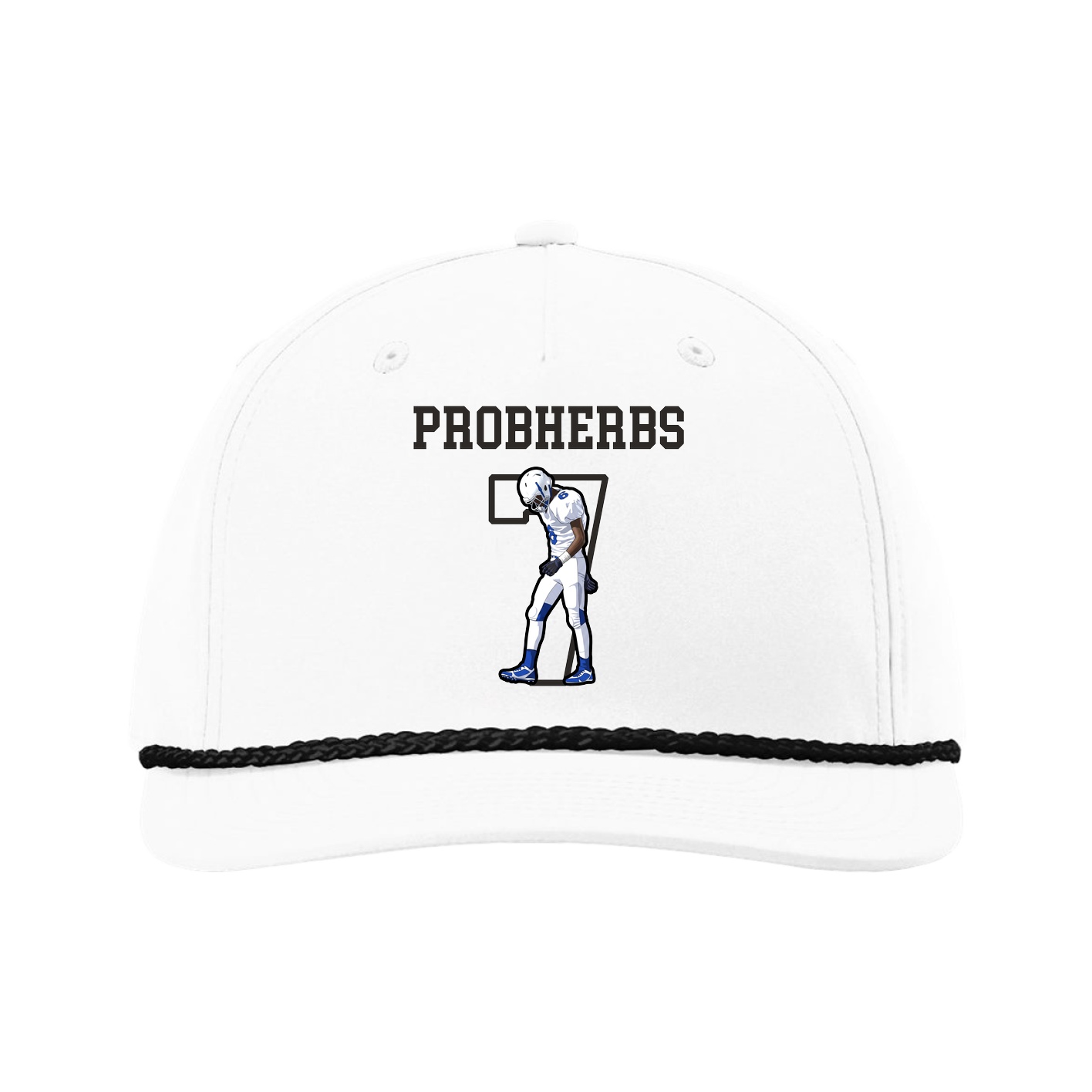 Five-Panel Classic Rope Cap — Shirsey in White