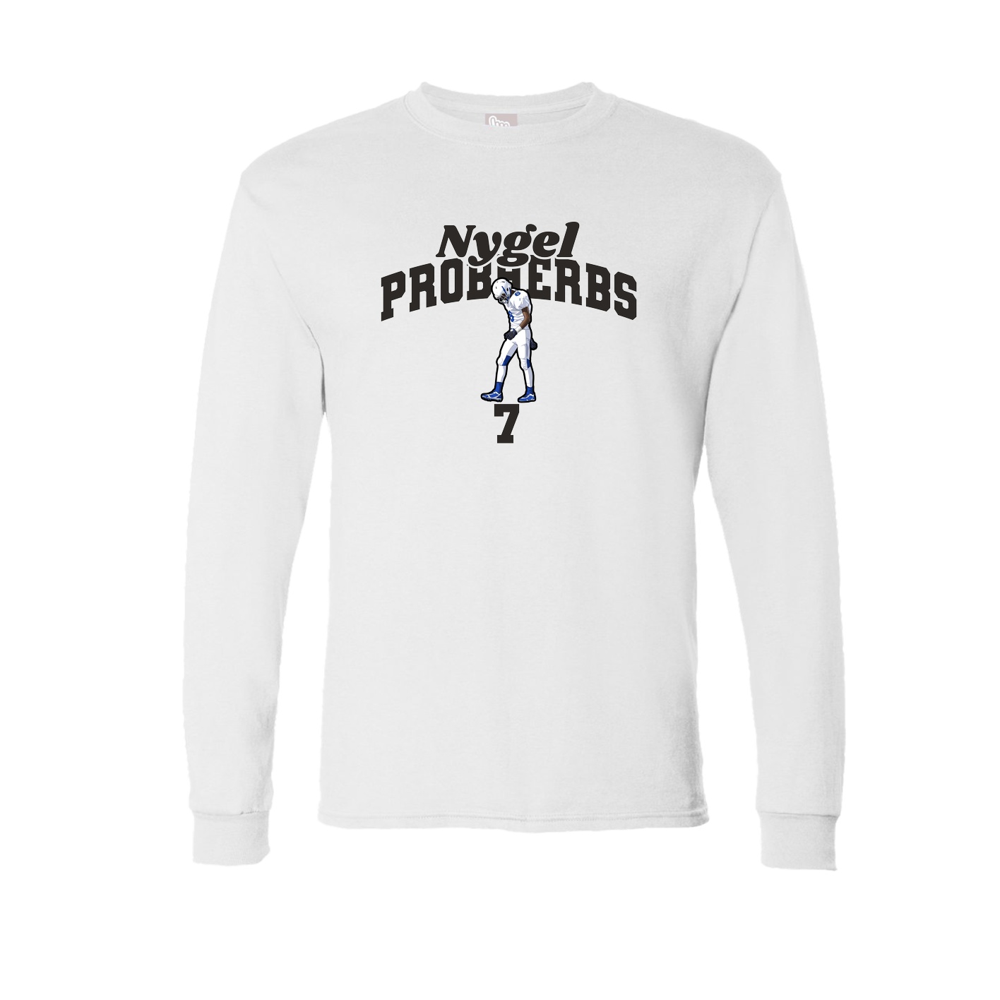 Long Sleeve Tee — Signature Arch in White