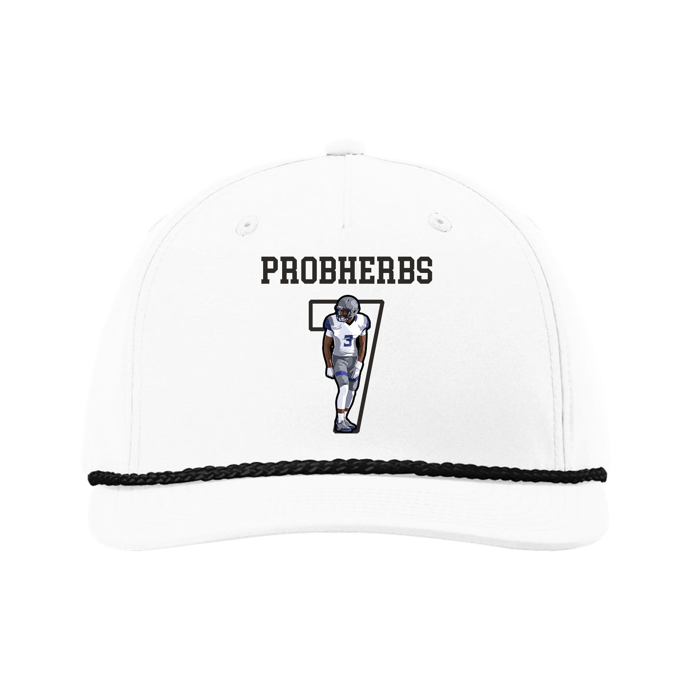 Five-Panel Classic Rope Cap — Shirsey in White