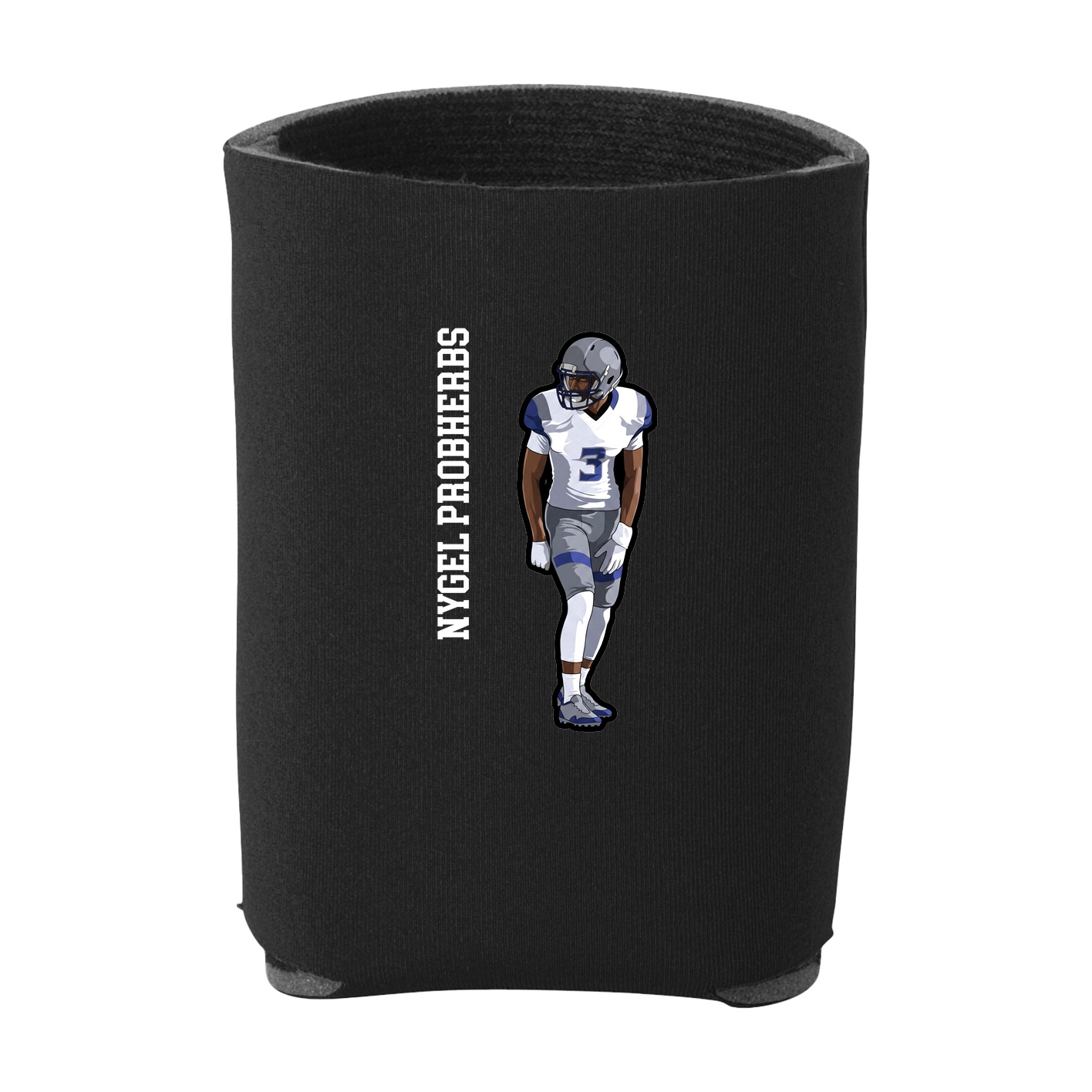 Can Holder — Name Vertical in Black
