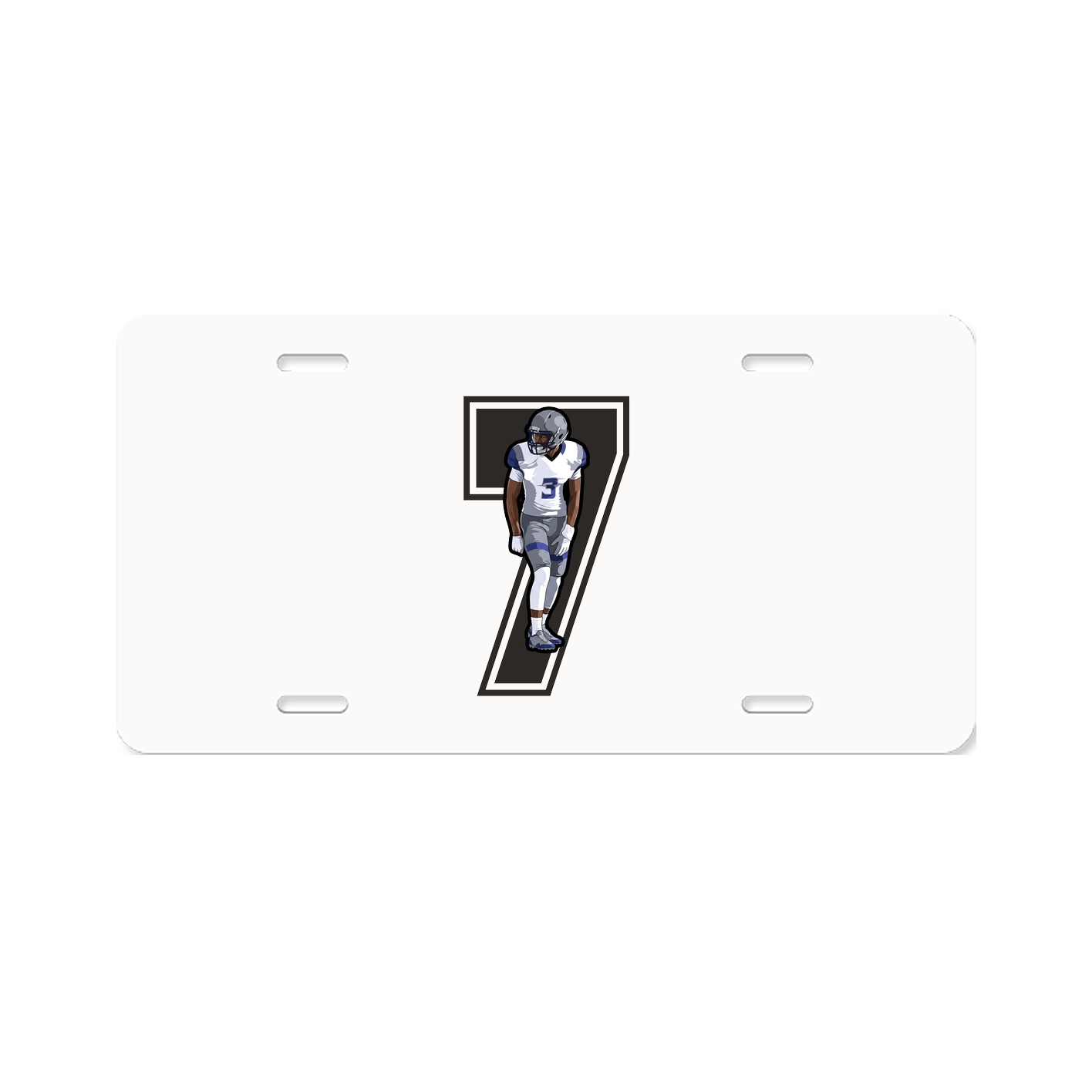 License Plate — Number in Classic