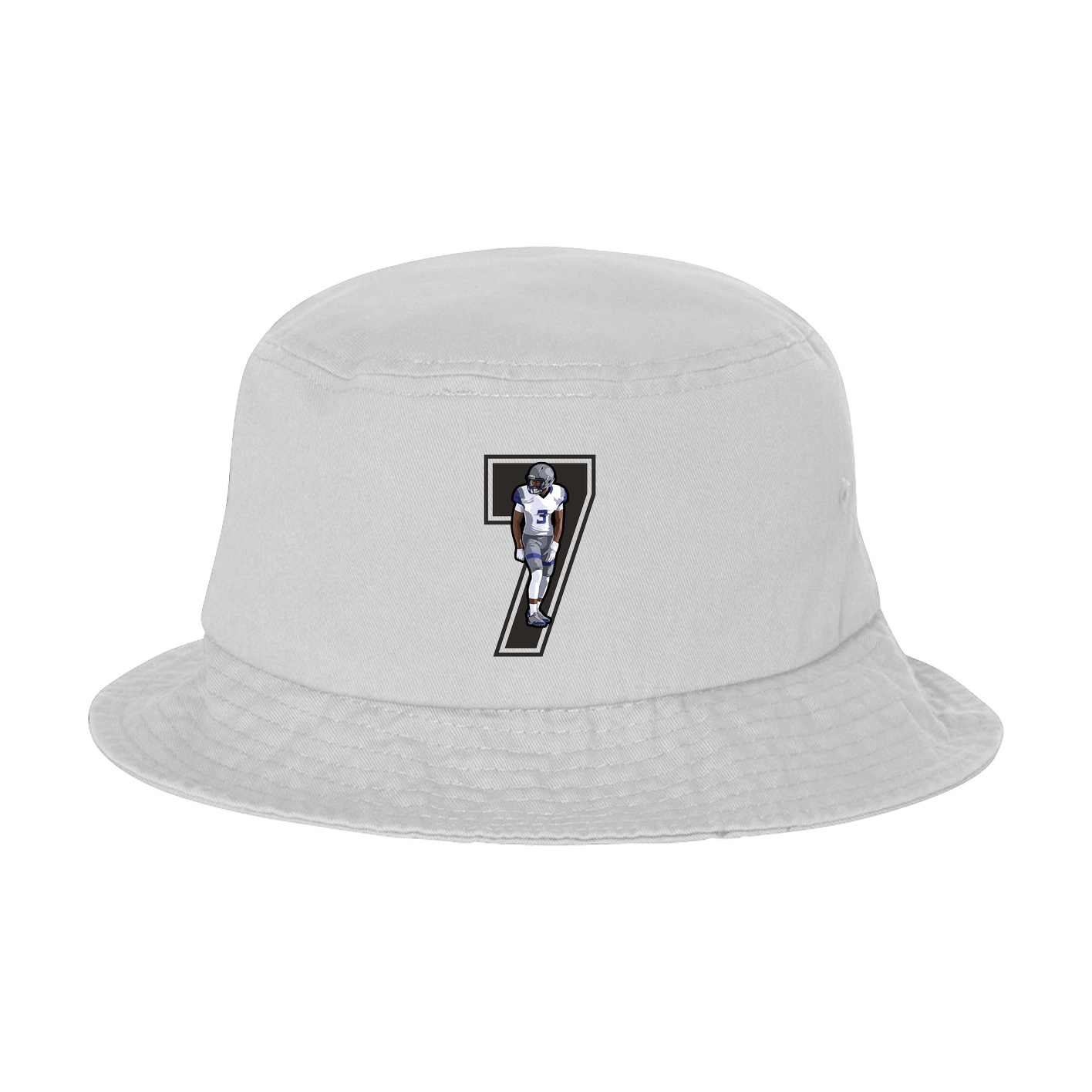 Bucket Cap — Number in White