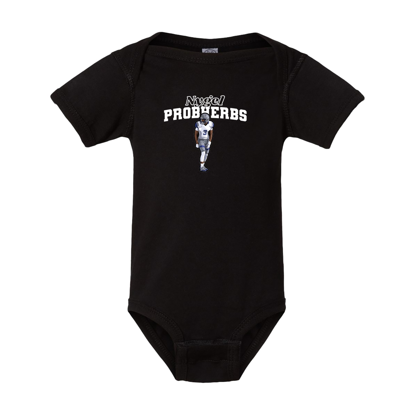Baby Onesie — Name Arch in Black