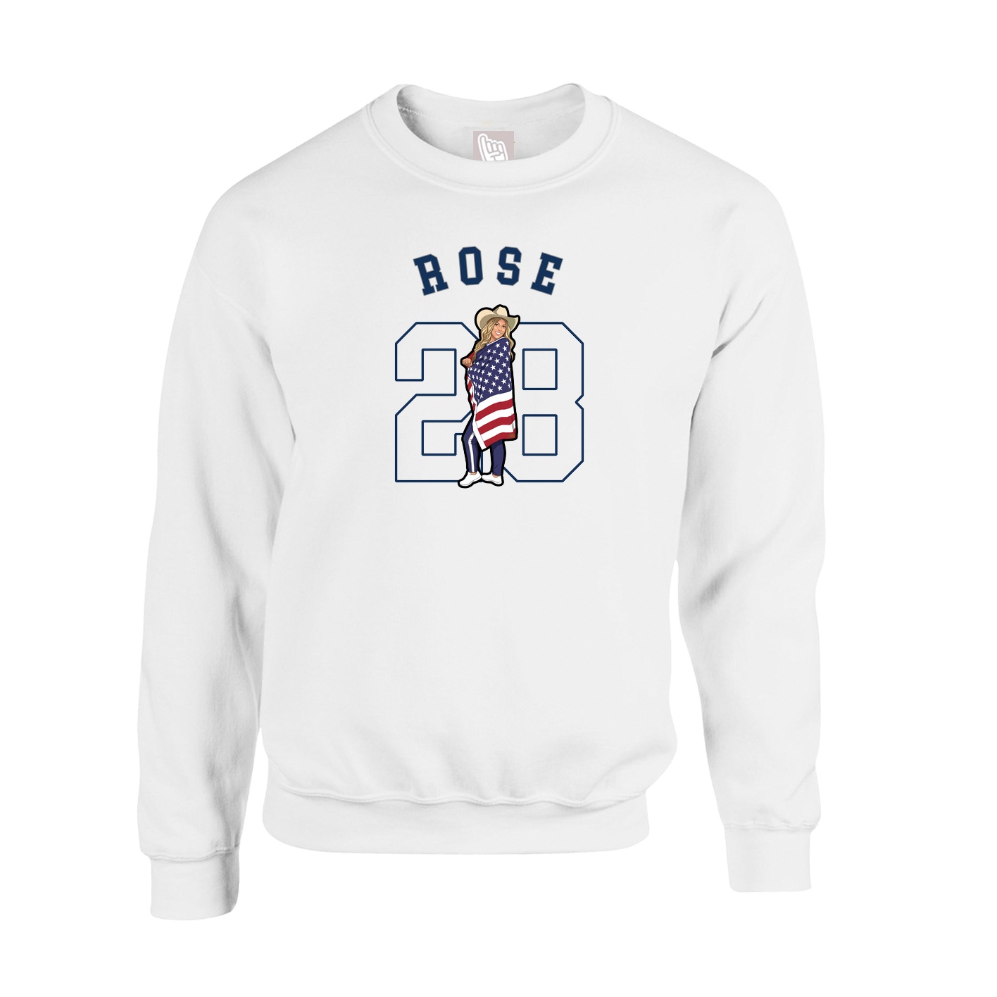 Fleece Crew — Classic in White