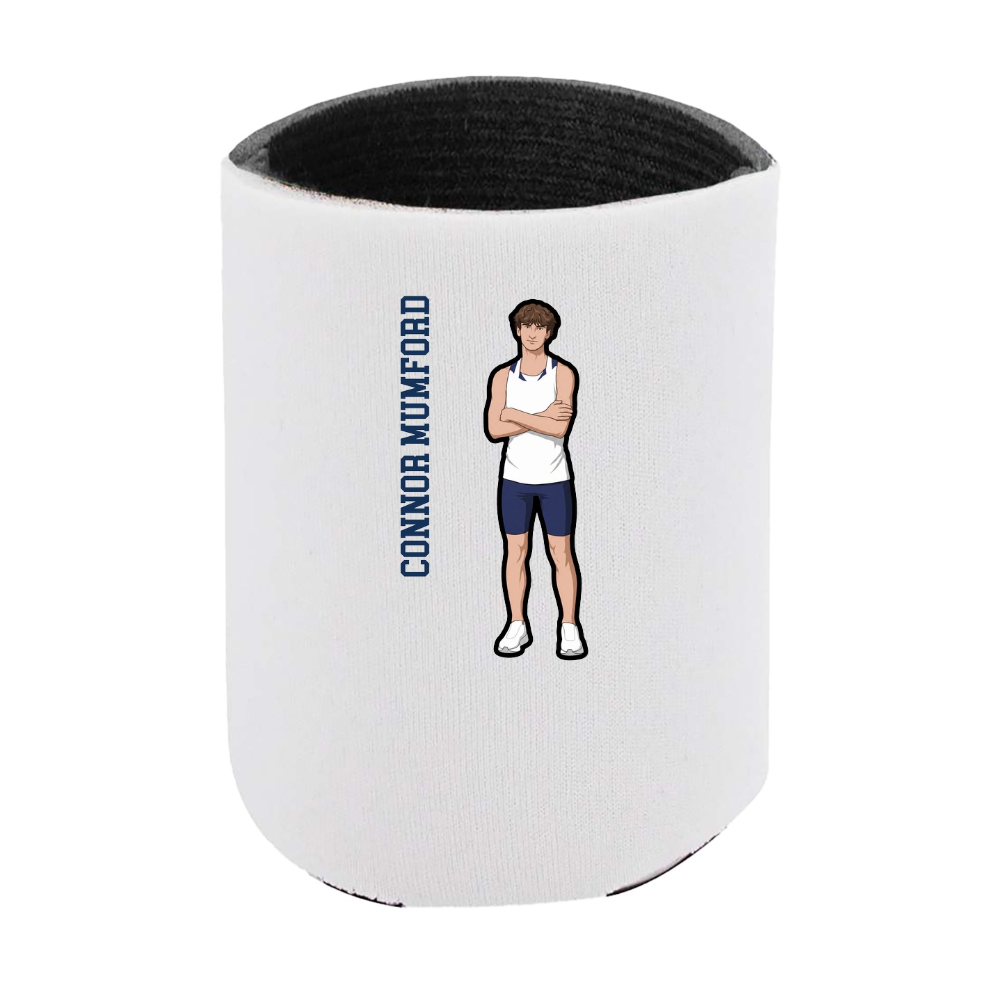 Can Holder — Name Vertical in White