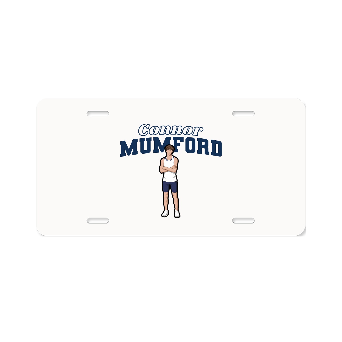 License Plate — Name Arch in Classic