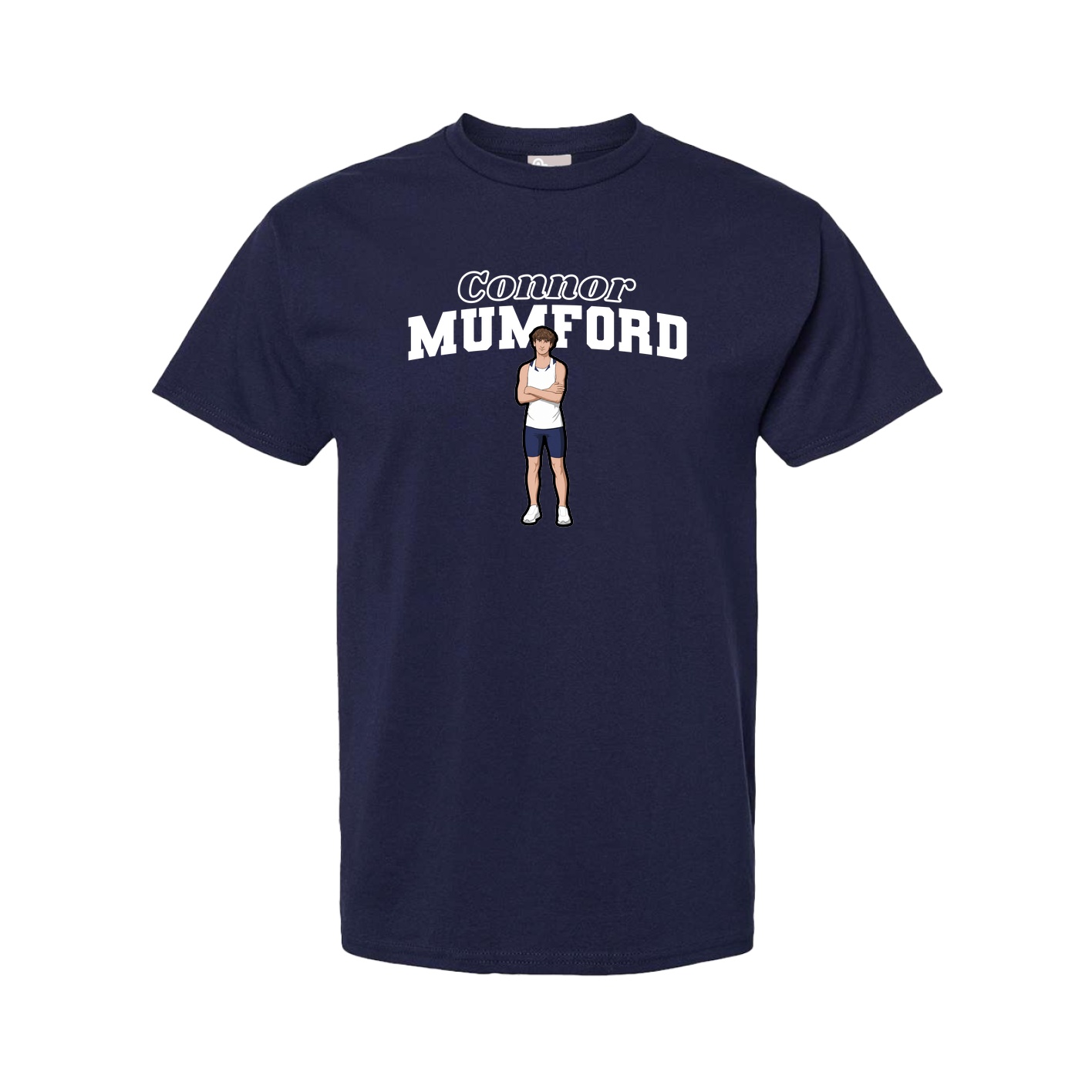 Youth Tee — Name Arch in Navy