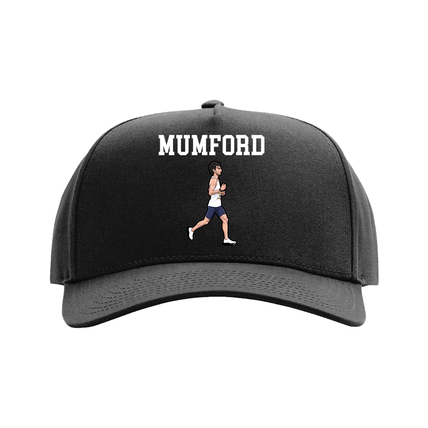 Full Fabric Five-Panel Champ Cap — Shirsey in Black