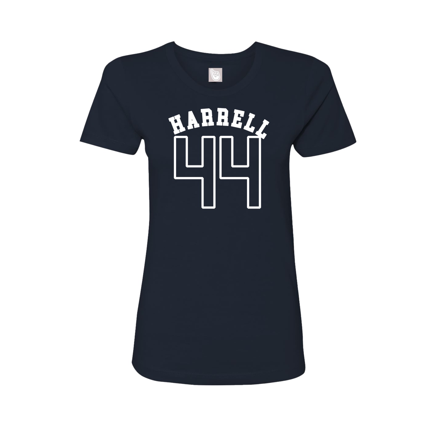 Fitted Women's Tee — Shirsey Arch in Navy