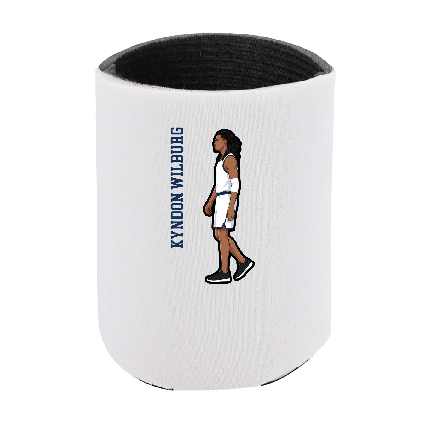 Can Holder — Name Vertical in White
