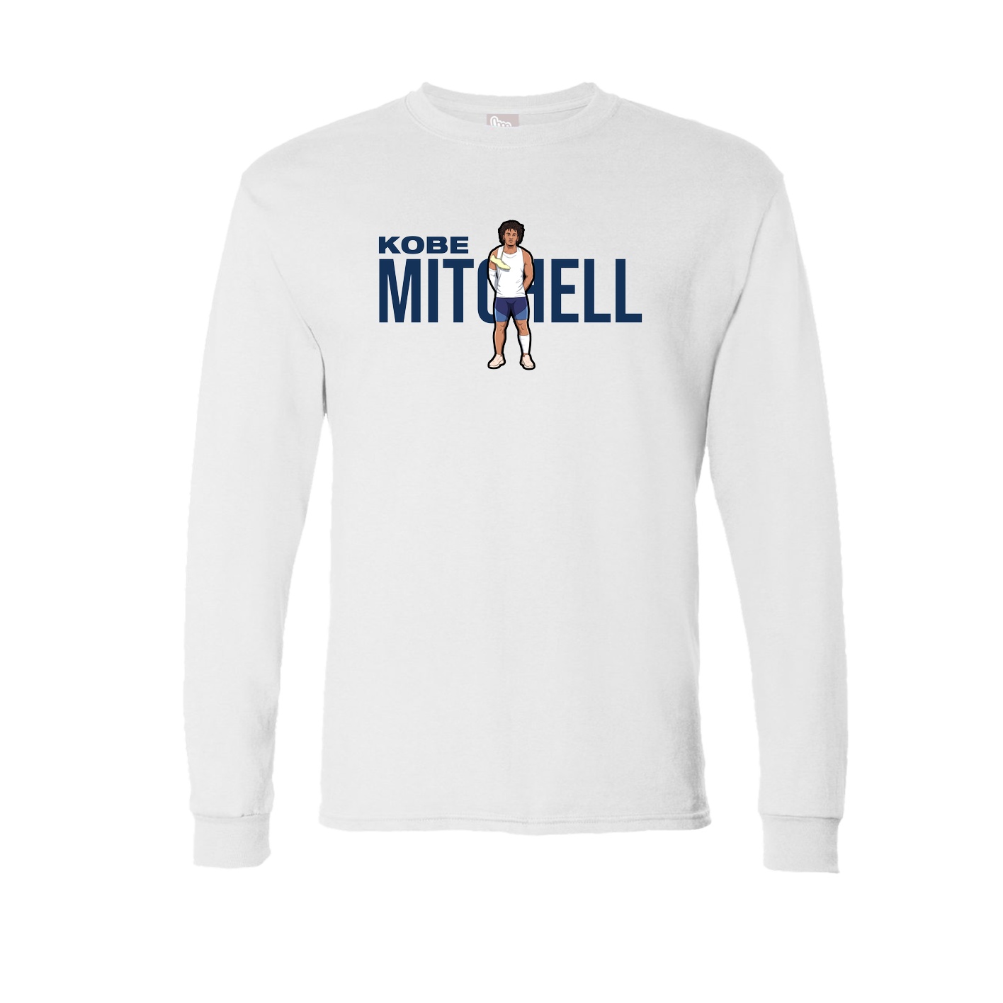 Long Sleeve Tee — Player Name in White