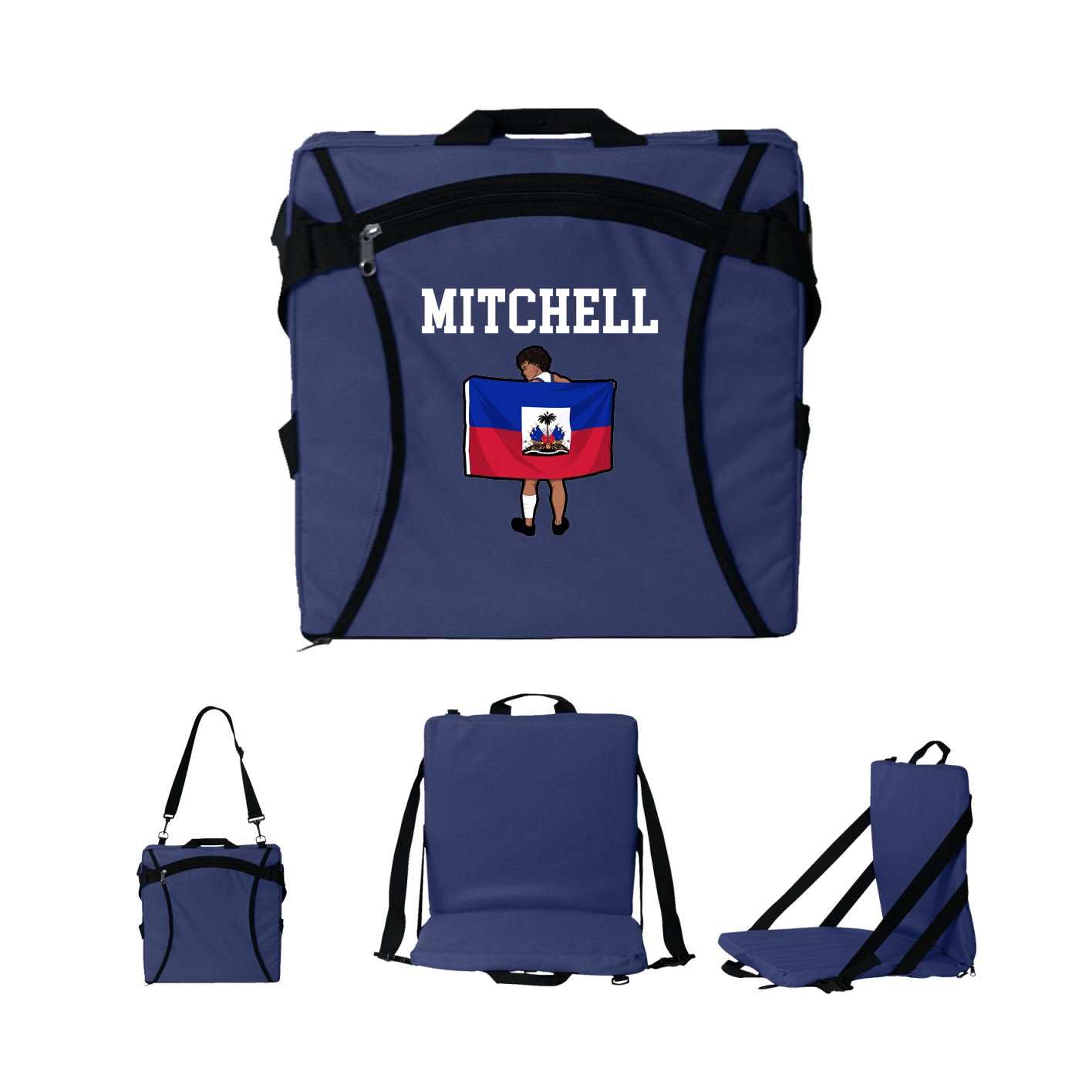Folding Stadium Seat — Shirsey in Navy