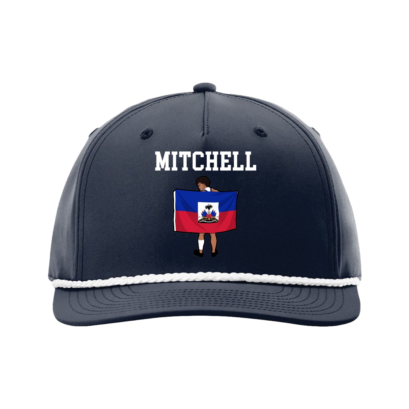 Five-Panel Classic Rope Cap — Shirsey in Navy