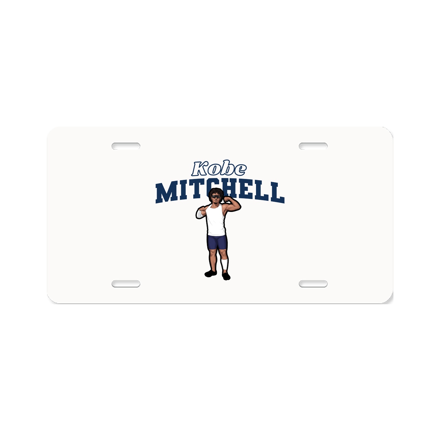 License Plate — Name Arch in Classic