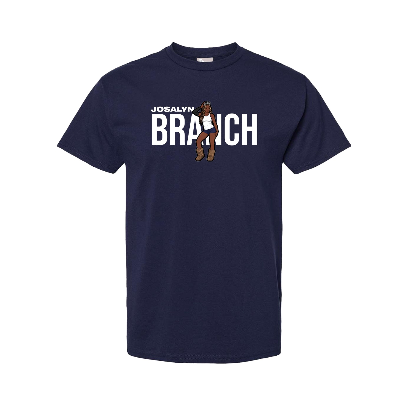 Tee — Player Name in Navy