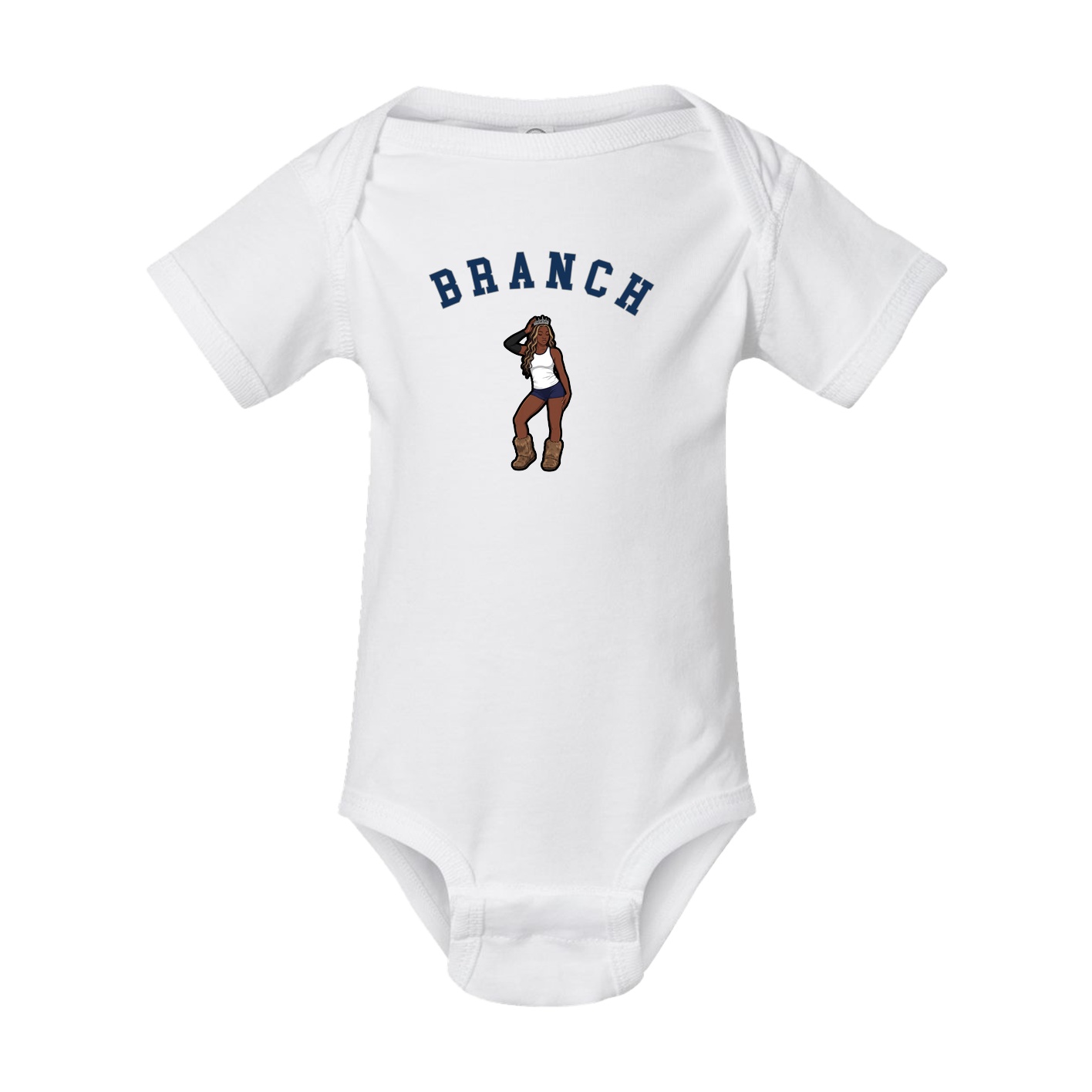 Baby Onesie — Shirsey Arch in White