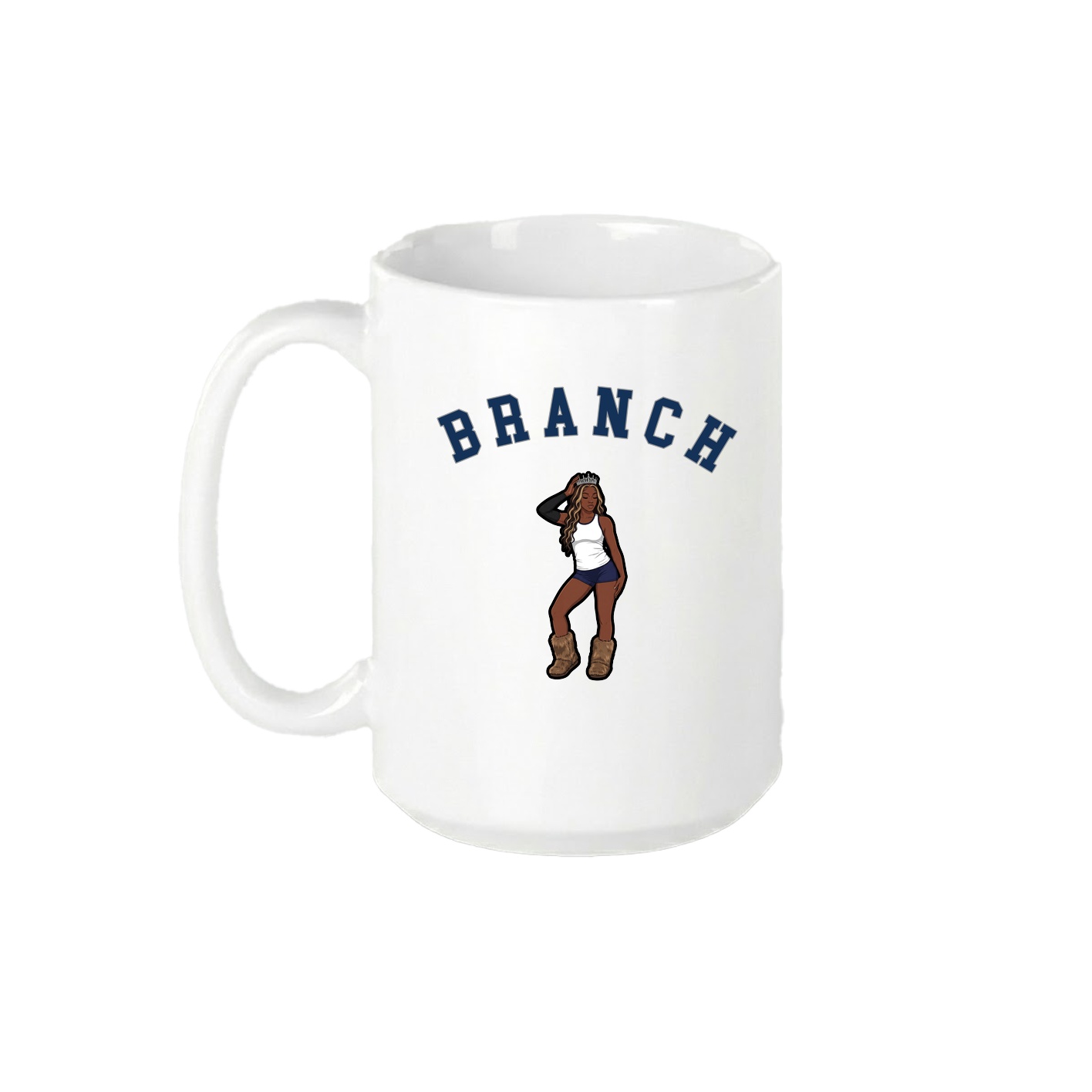 15oz Coffee Mug — Shirsey Arch in White